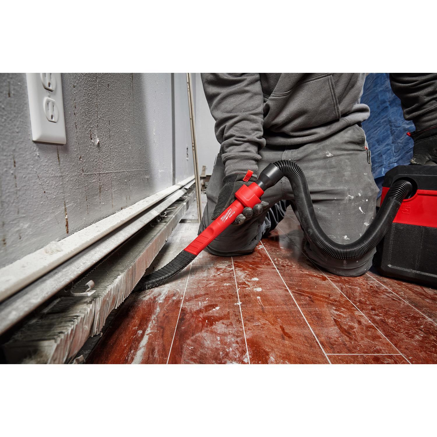 Milwaukee AIR-TIP 1-1/4 in. - 2-1/2 in. Wet/Dry Shop Vac Flexible Long Reach Crevice Tool 1 pc