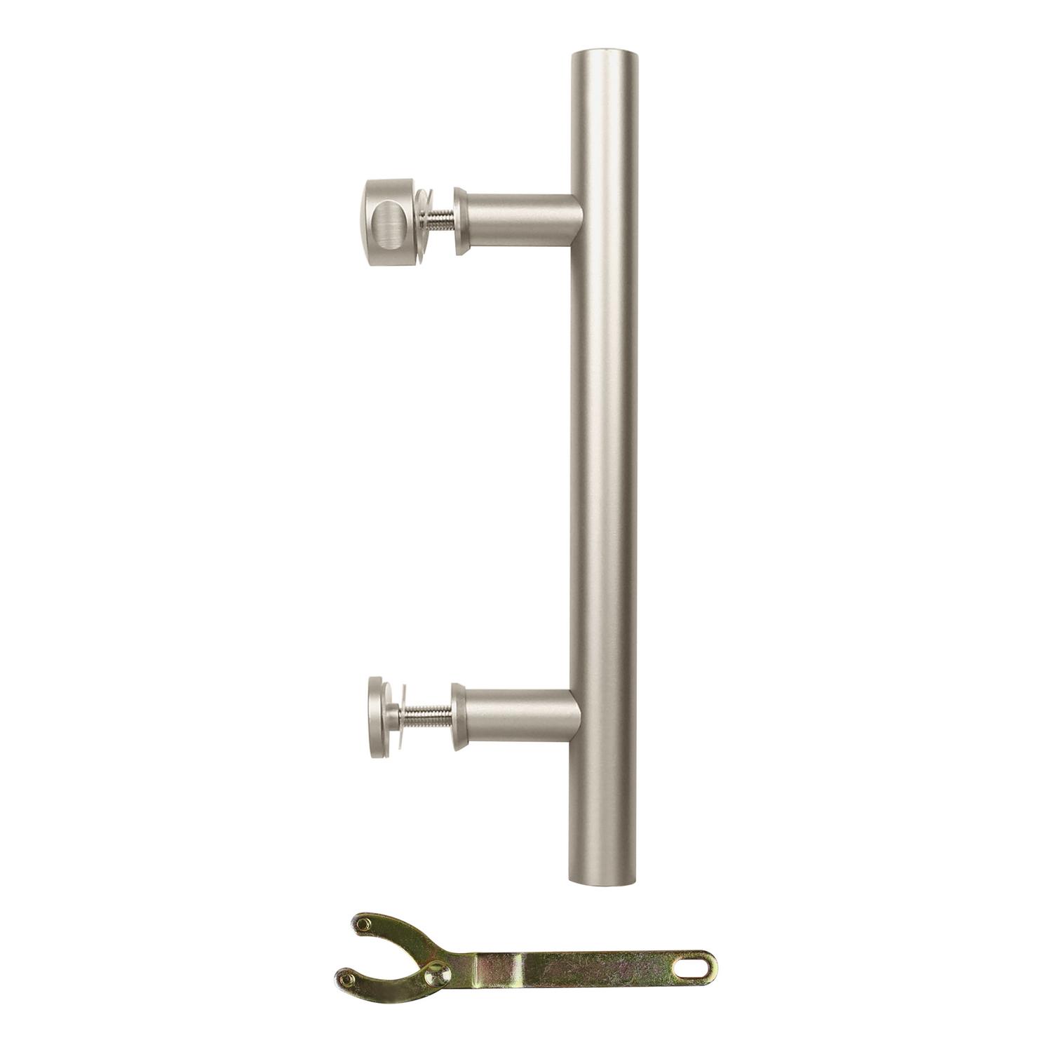 National Hardware Madison Satin Nickel Silver Steel Pull Handle 1 pc