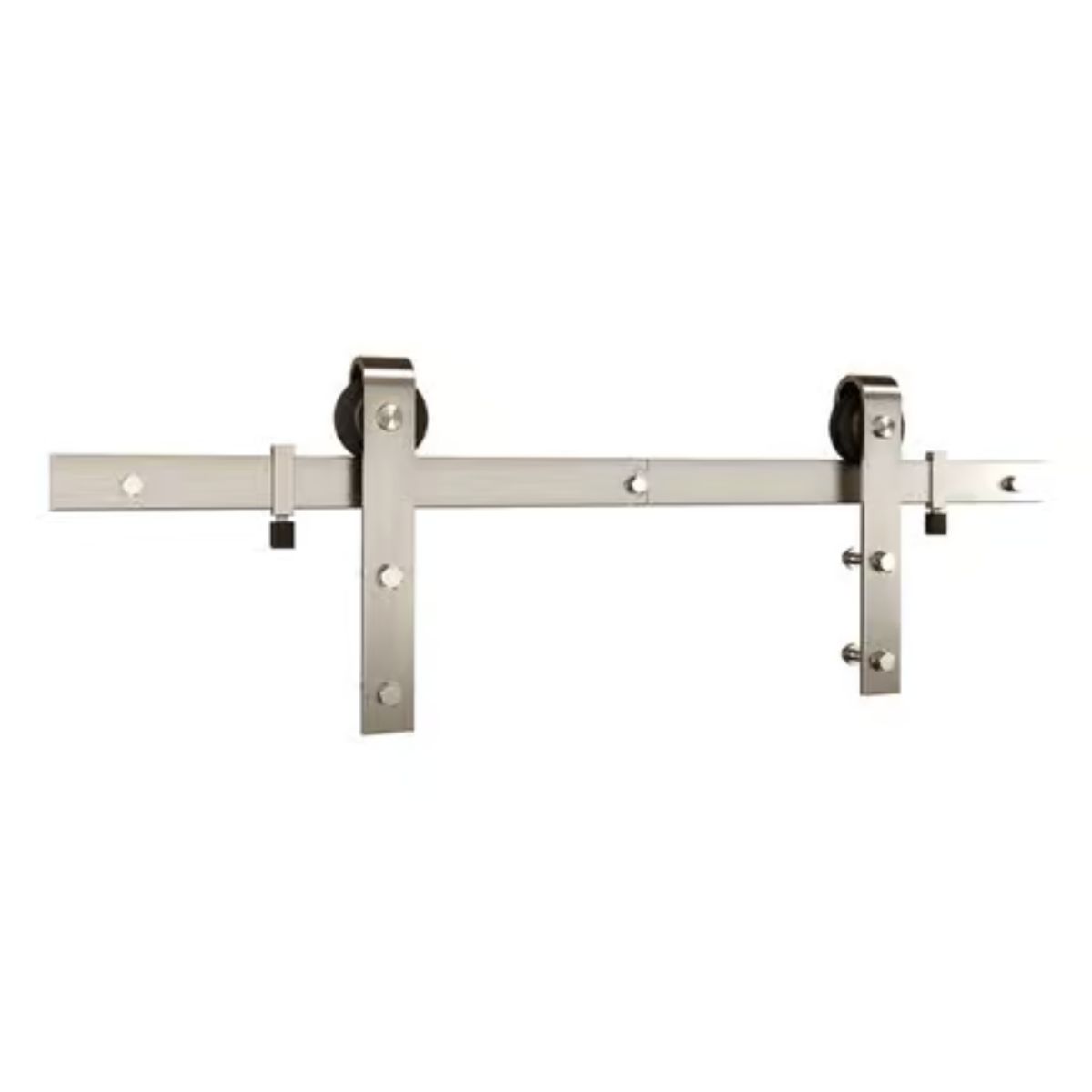 National Hardware 72 in. L Satin Nickel Silver Steel Barn Door Hanger Kit 1 Piece