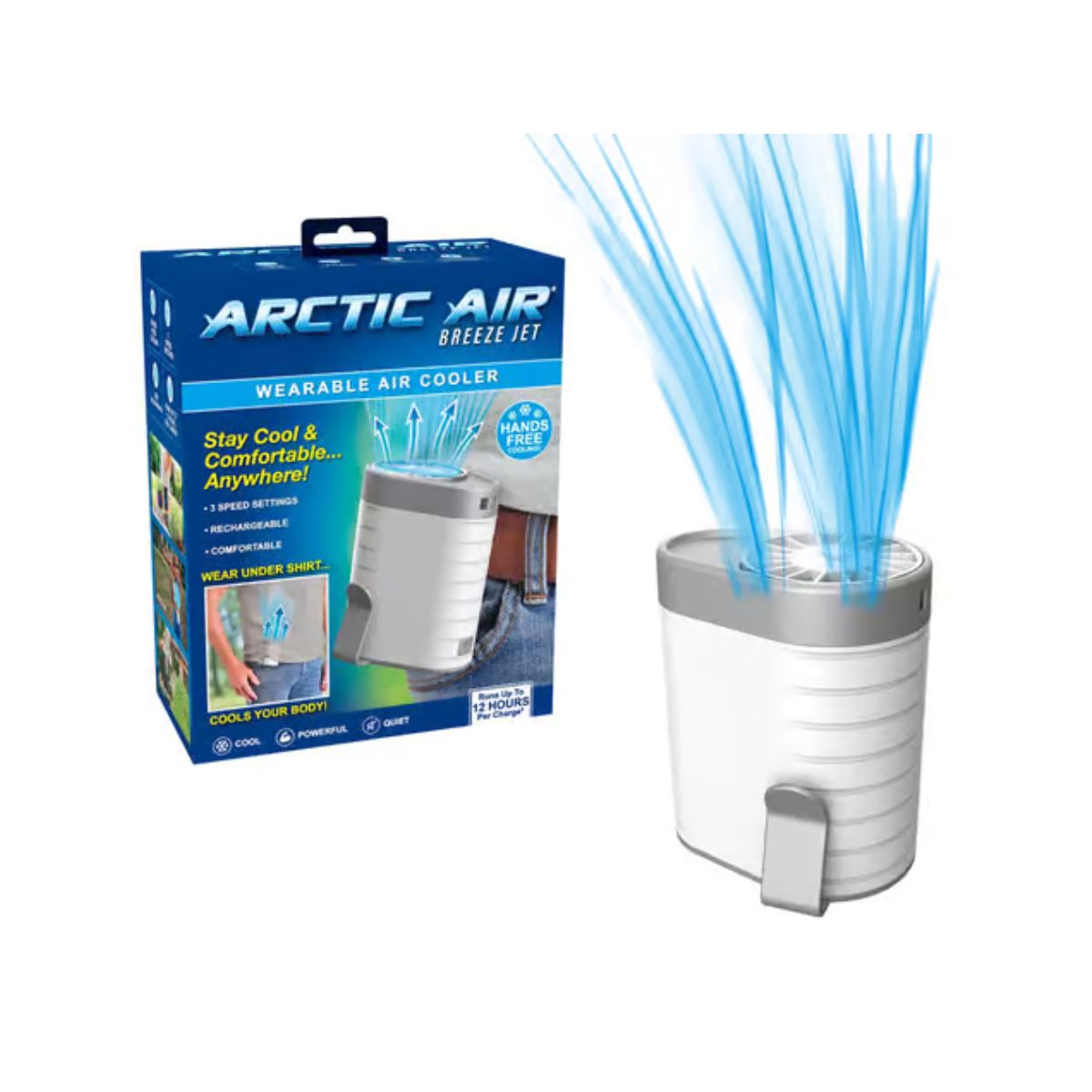 Arctic Air Breeze Jet 45 sq ft 3 speed Portable Air Conditioner and Cooler