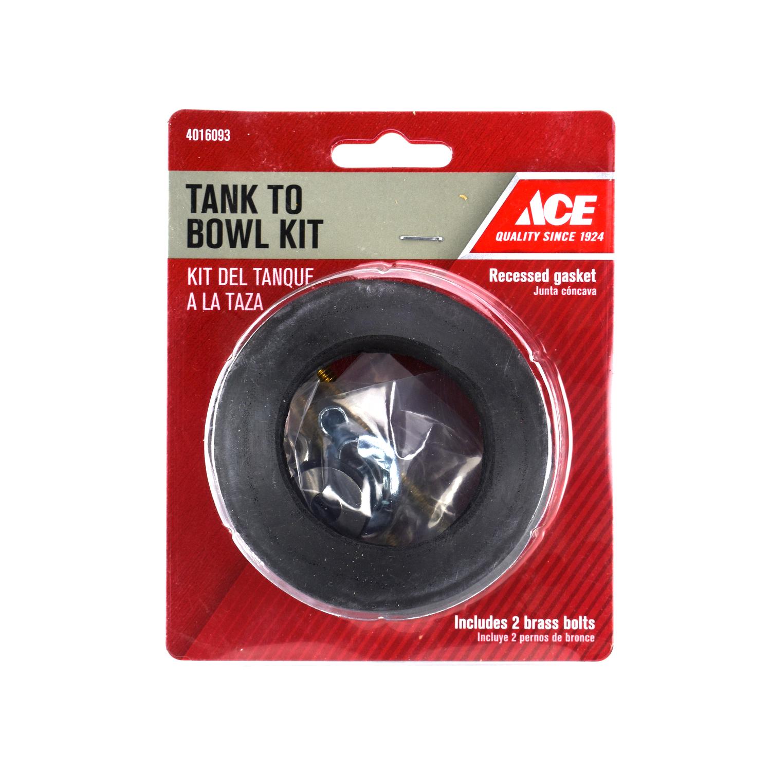 Ace Tank to Bowl Kit Brass/Rubber