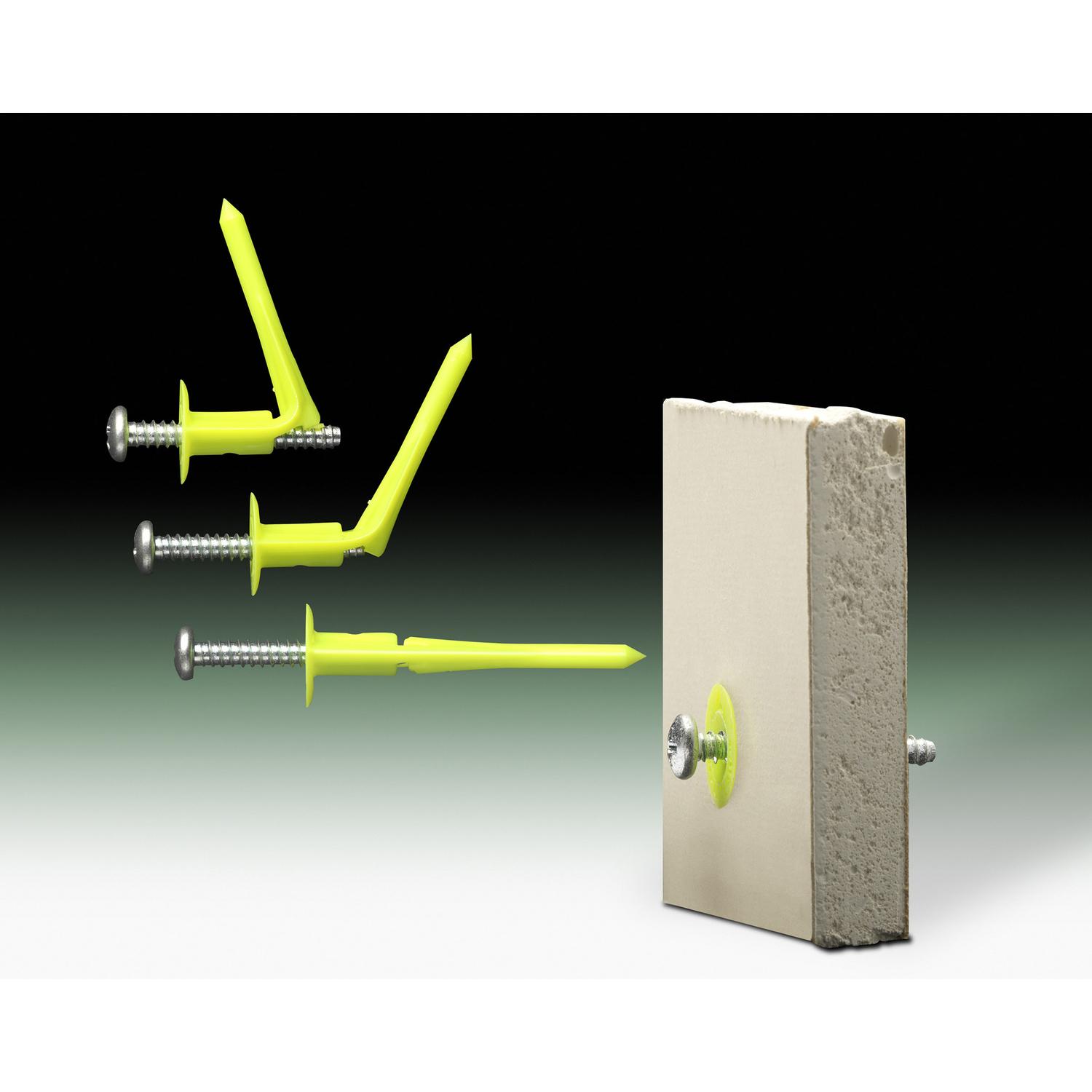 WallClaw Anchors .25 in. D X 2 in. L Plastic/Steel Pan Head Wallboard Anchors 4 pk