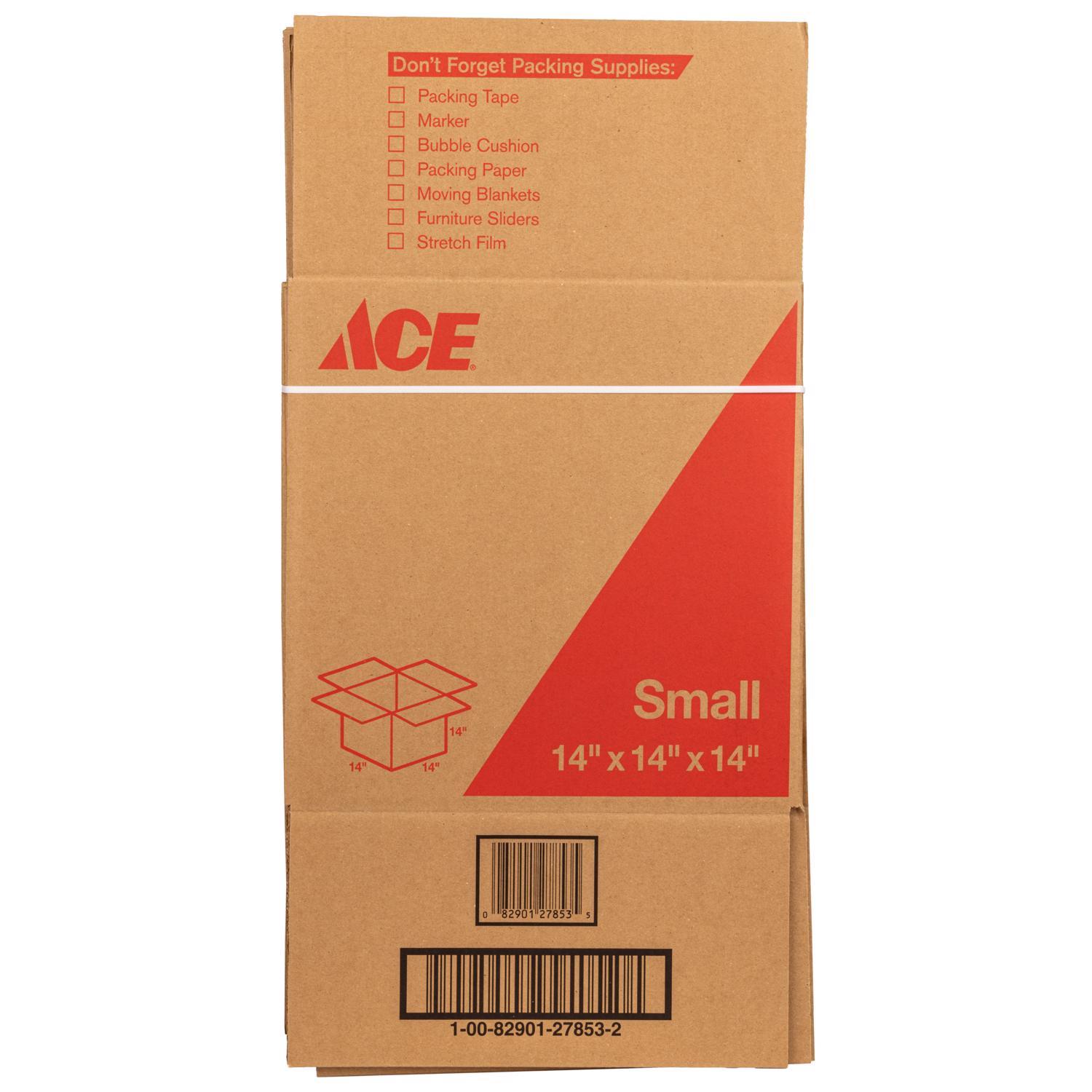 Ace 14 in. H X 14 in. W X 14 in. L Cardboard Corrgugated Box 1 pk