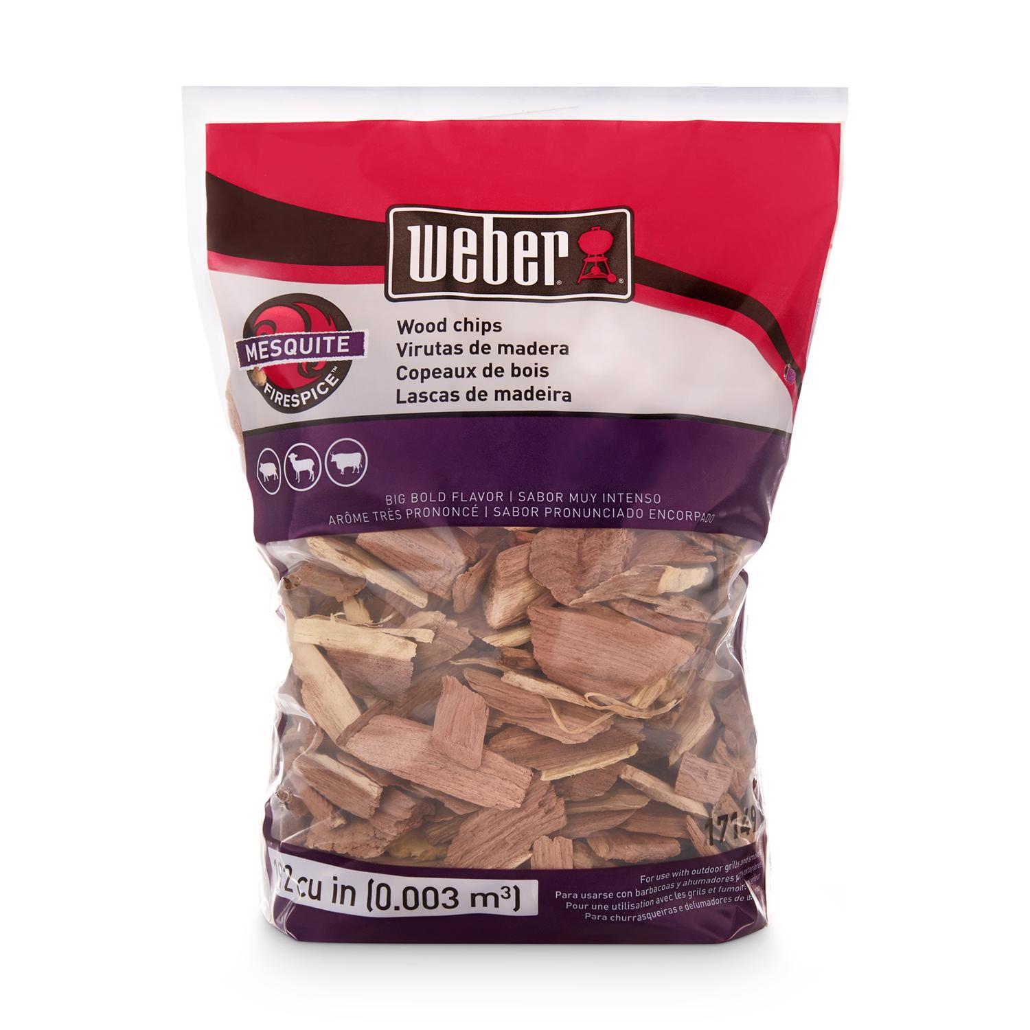 Weber Firespice All Natural Mesquite Wood Smoking Chips 192 cu in