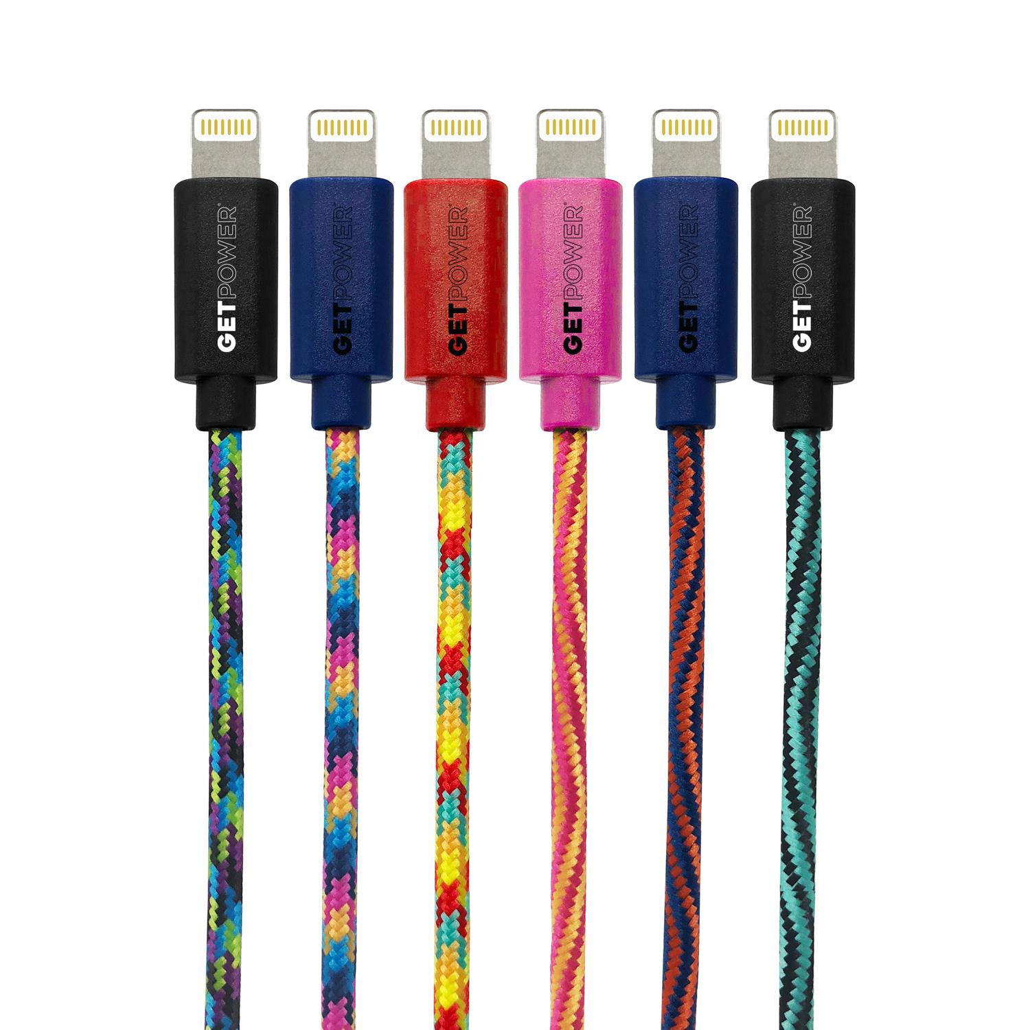 GetPower 10 ft. L Lightning to USB Cables 1 pk
