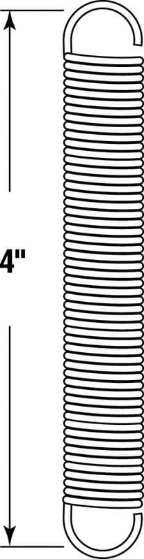 Prime-Line 4 in. L X 9/16 in. D Extension Spring 2 pk