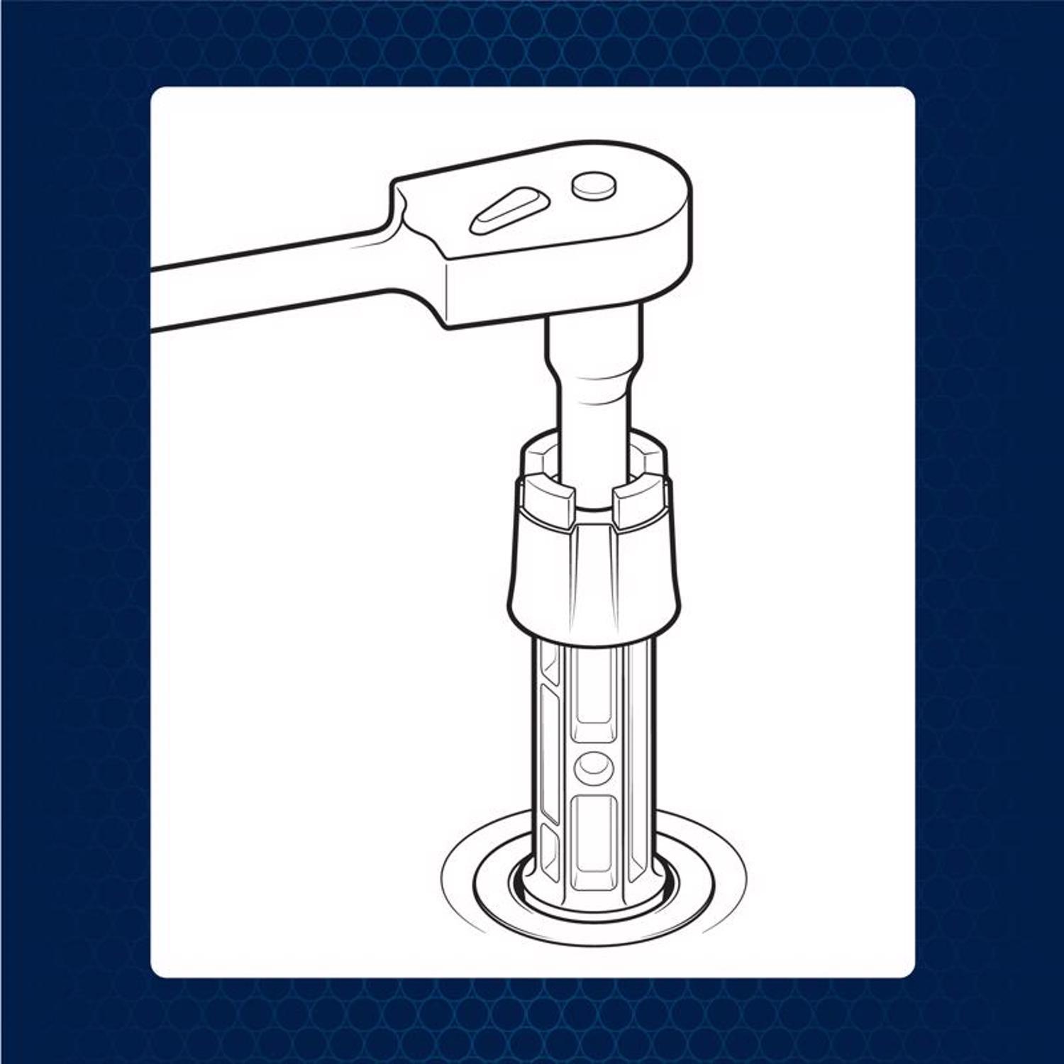 Superior Tool Drain Wrench Gray 1 pc