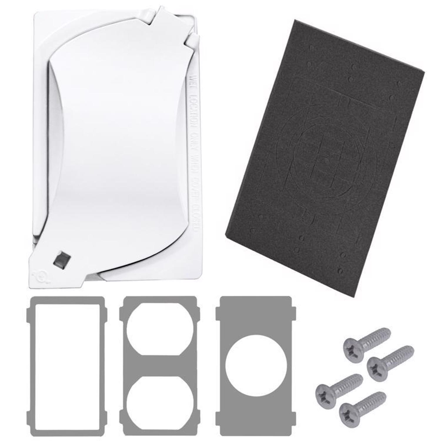 Sigma Engineered Solutions Rectangle Metal 1 gang 4.57 in. H X 2.81 in. W Universal Cover