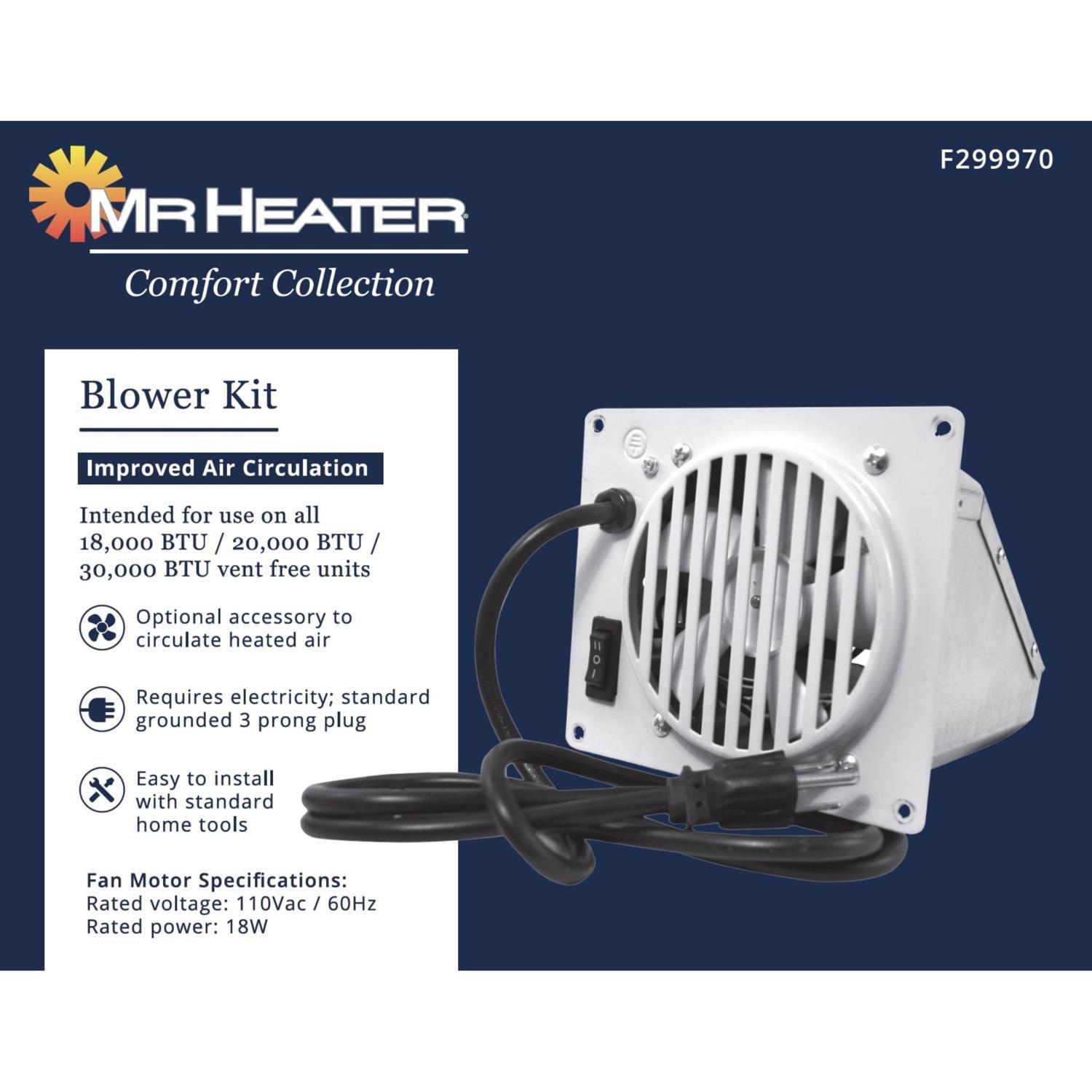 Mr. Heater Comfort Collection 1000 sq ft 30000 BTU Electric Wall Heater Fan
