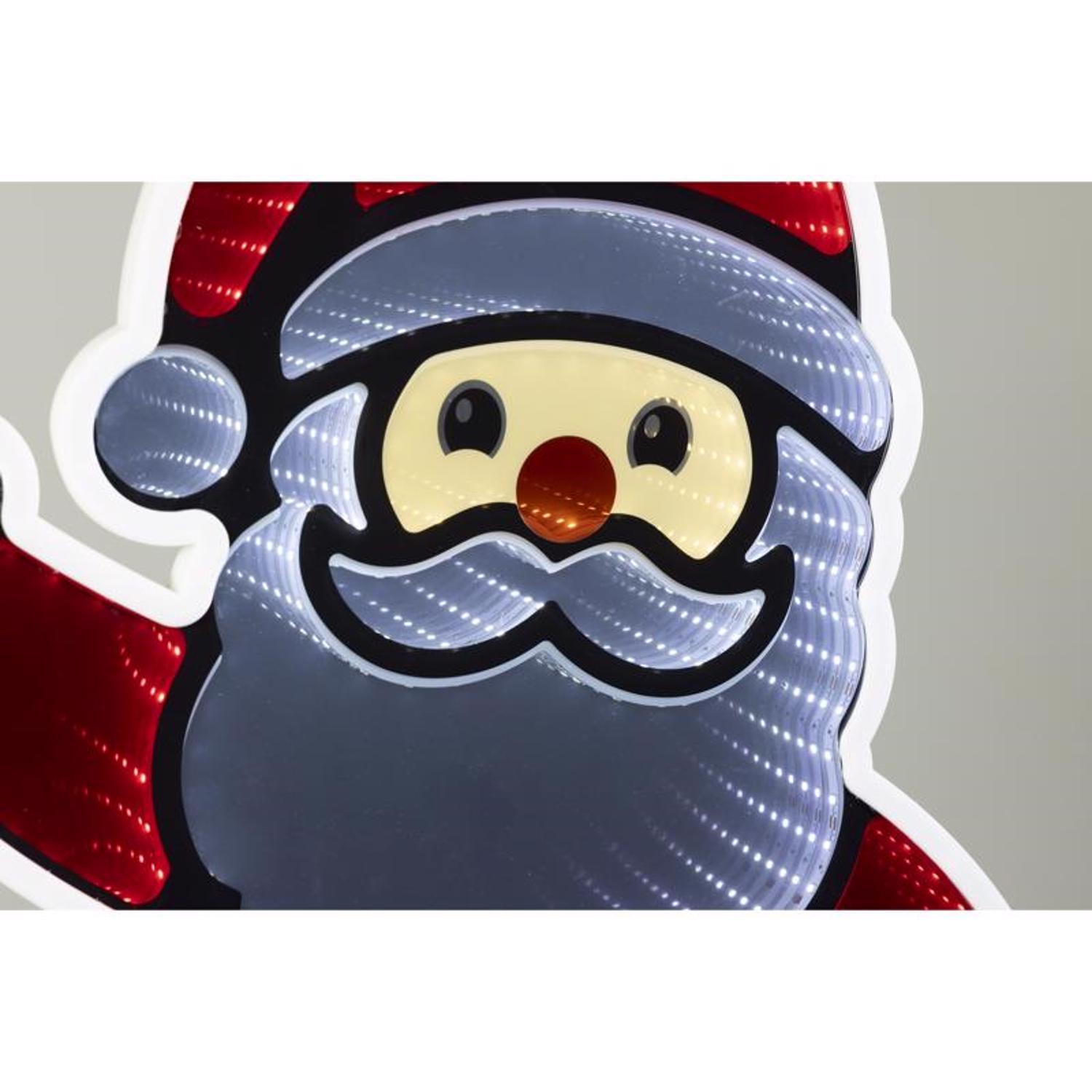 Celebrations LED Infinity Santa 30 in. Yard Decor