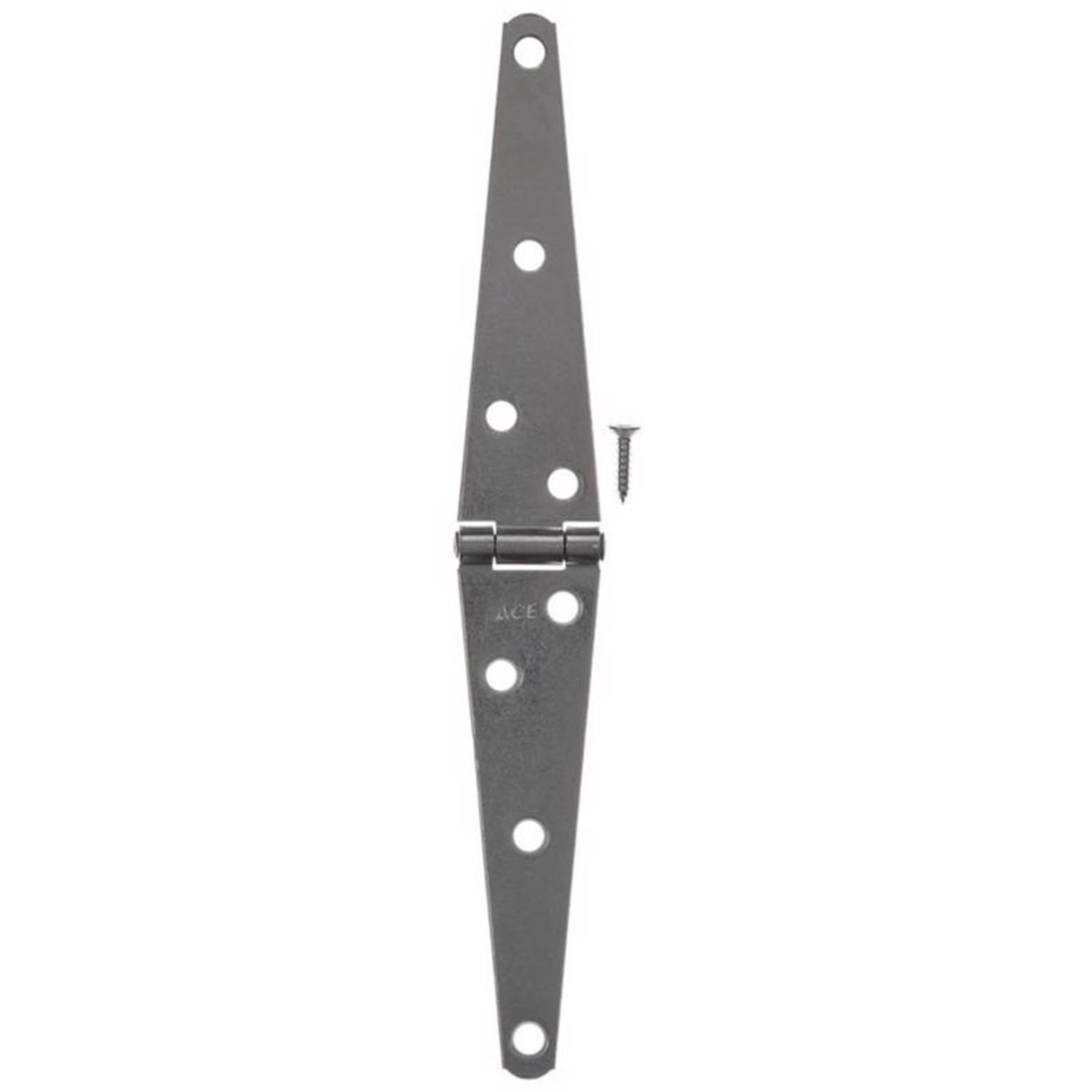 Ace 5 in. L Zinc-Plated Light Duty Strap Hinge 2 pk
