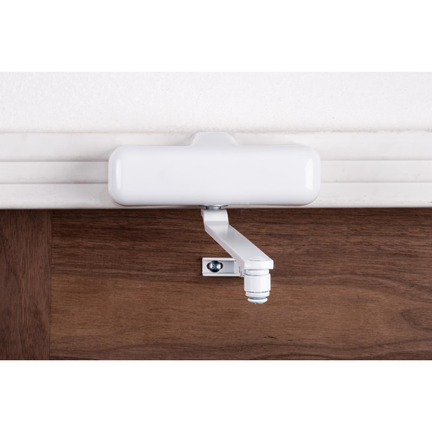 Brinks Residential White Steel Hydraulic Adjustable Door Closer