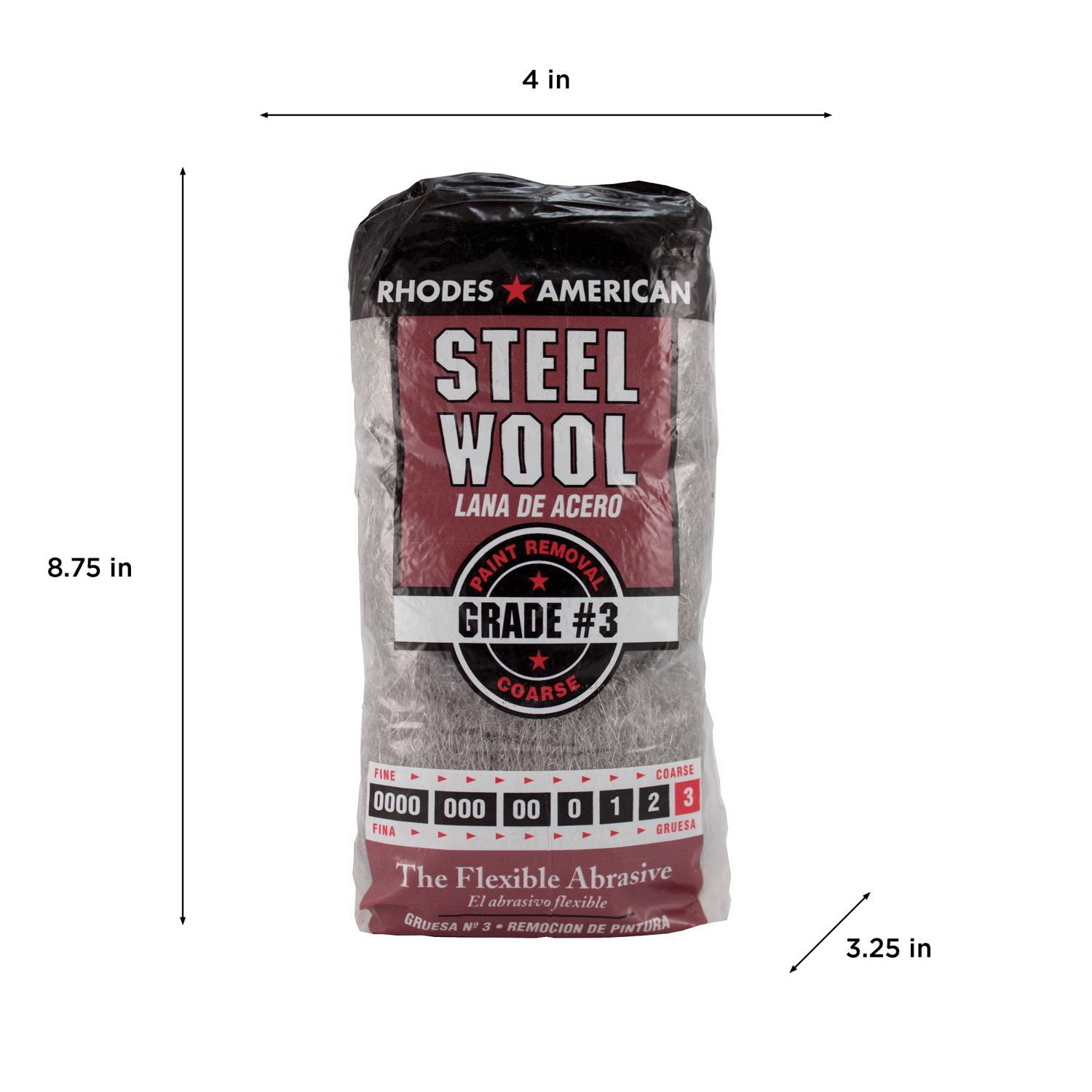 Rhodes American 3 Grade Coarse Steel Wool Pad 12 pk