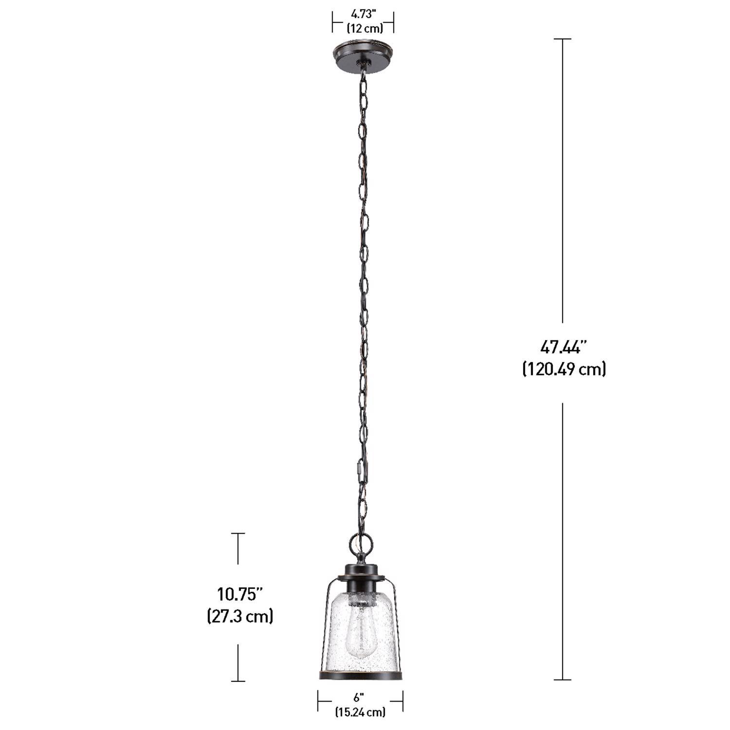 Globe Electric Roth Oil Rubbed Bronze Bronze 1 lights Pendant Light