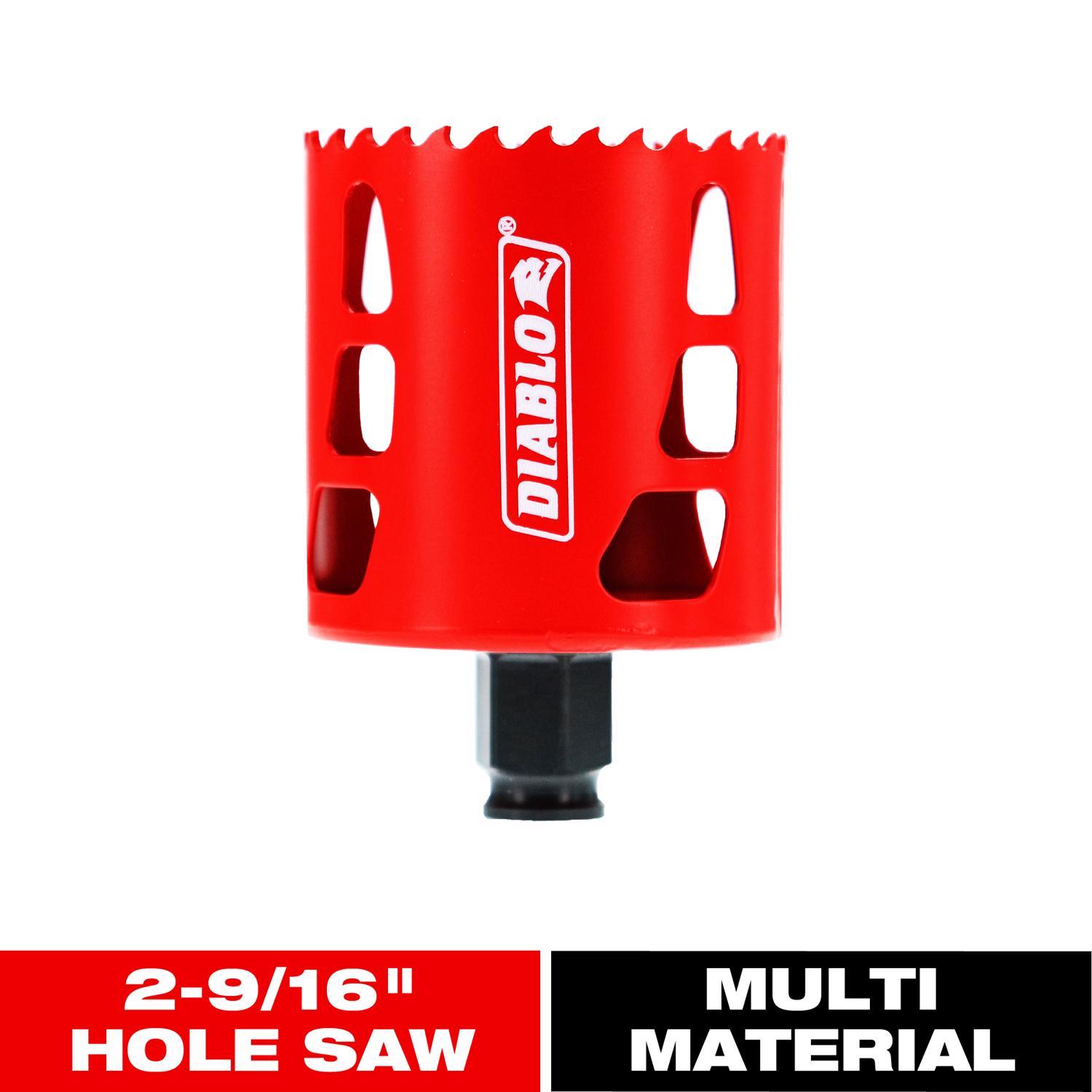 Diablo Snap-Lock Plus 2-9/16 in. Bi-Metal Hole Saw 1 pc