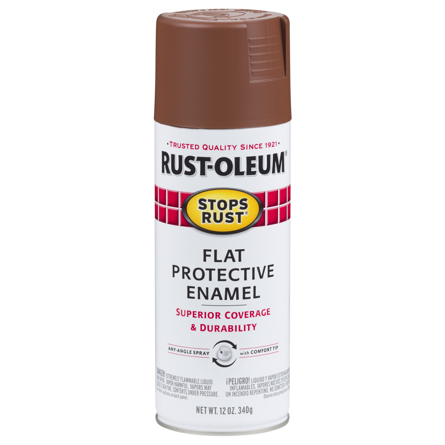 Rust-Oleum Stop Rust Flat Red Rock Spray Paint 12 oz