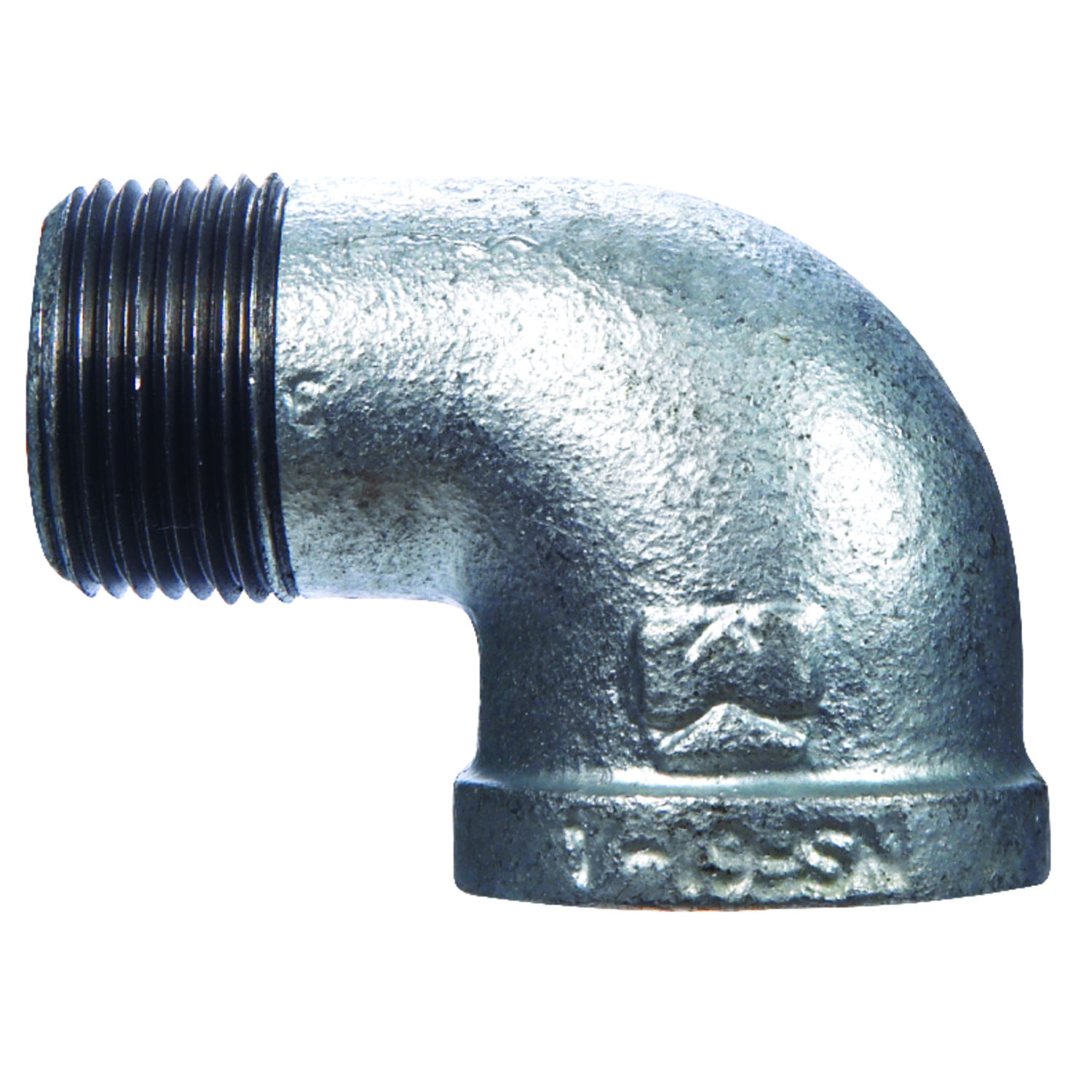 STZ Industries 2 in. FIP each X 2 in. D MIP Galvanized Malleable Iron 90 Degree Street Elbow