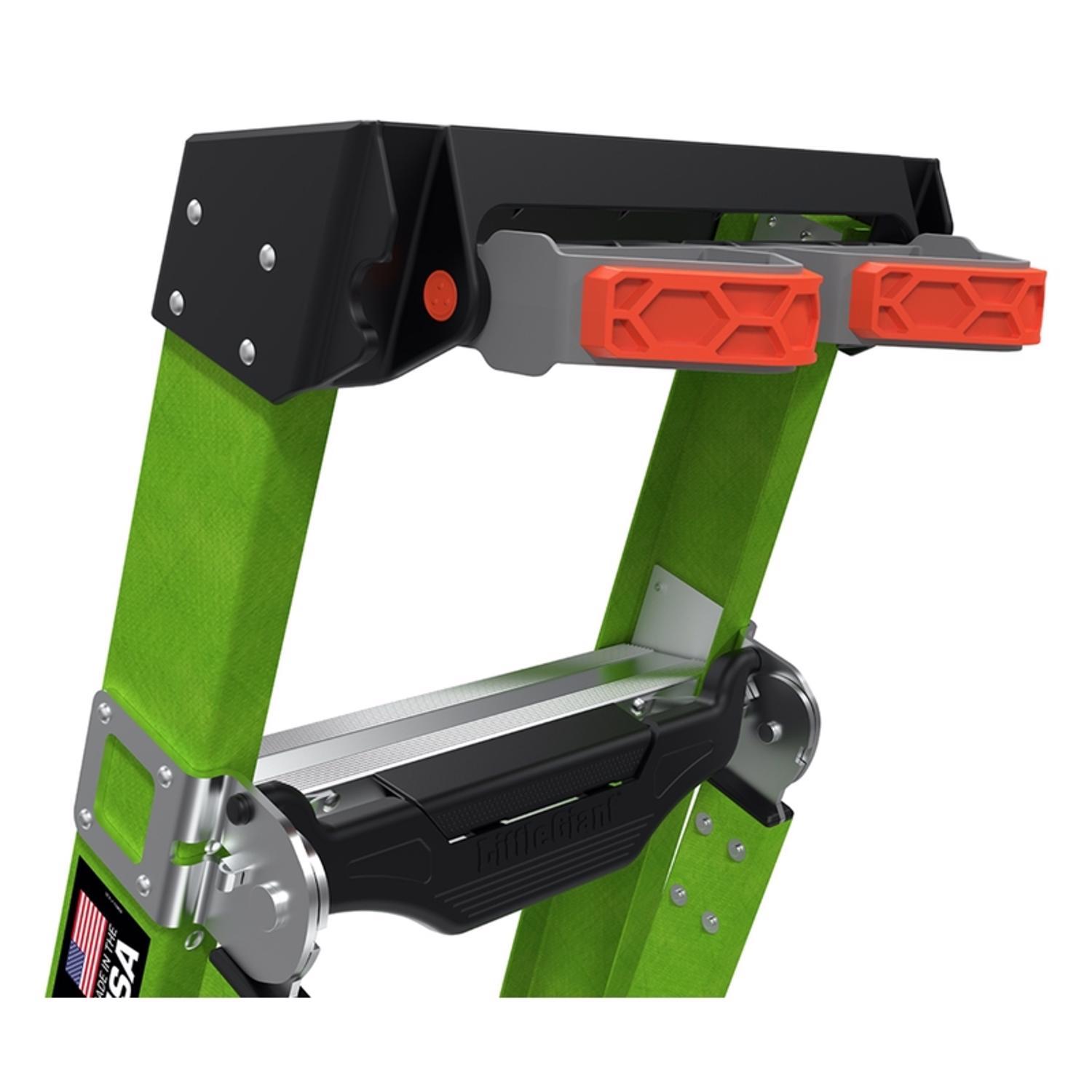 Little Giant King Kombo 5 ft. H Fiberglass Multi-Position Ladder Type IAA 375 lb. capacity