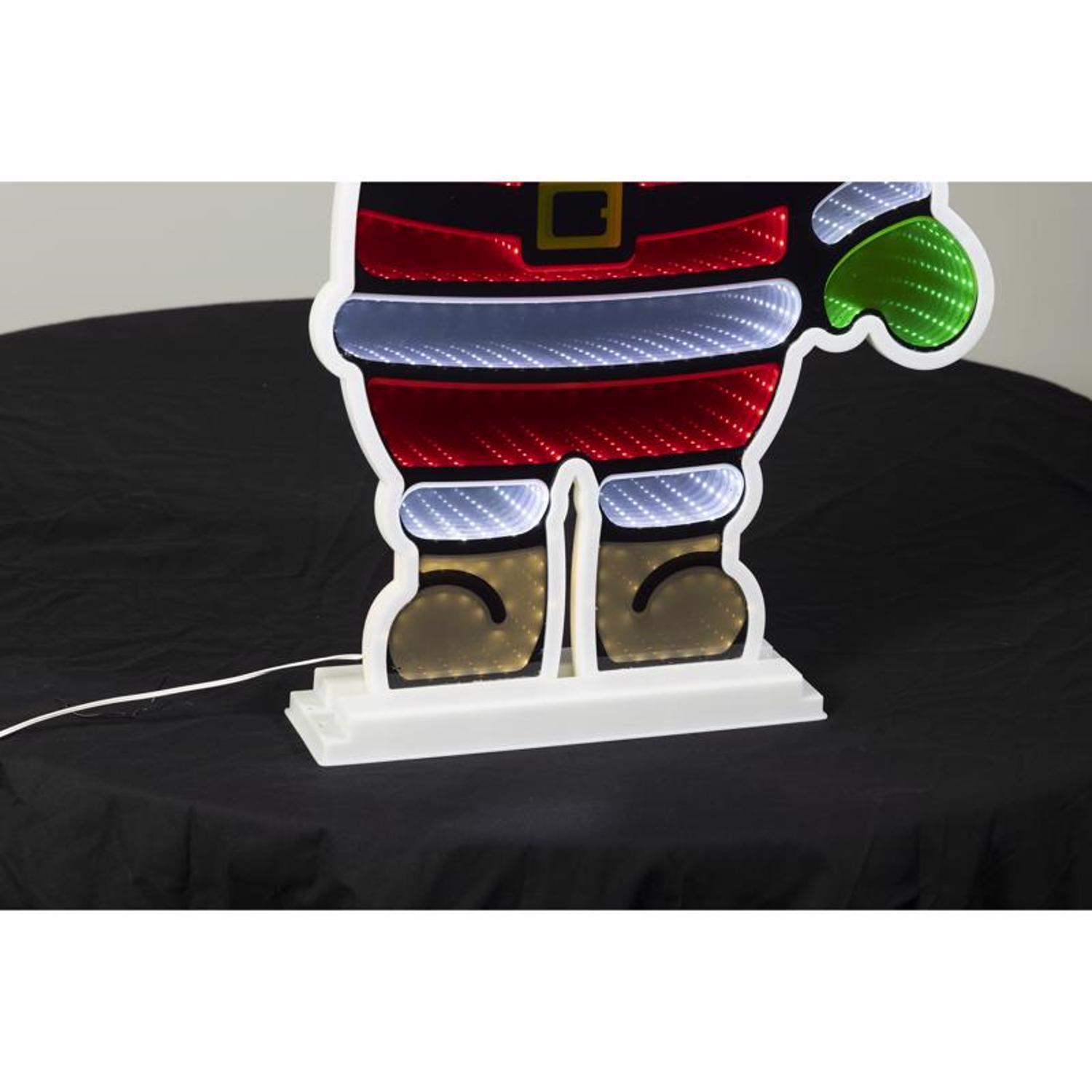 Celebrations LED Infinity Santa 30 in. Yard Decor