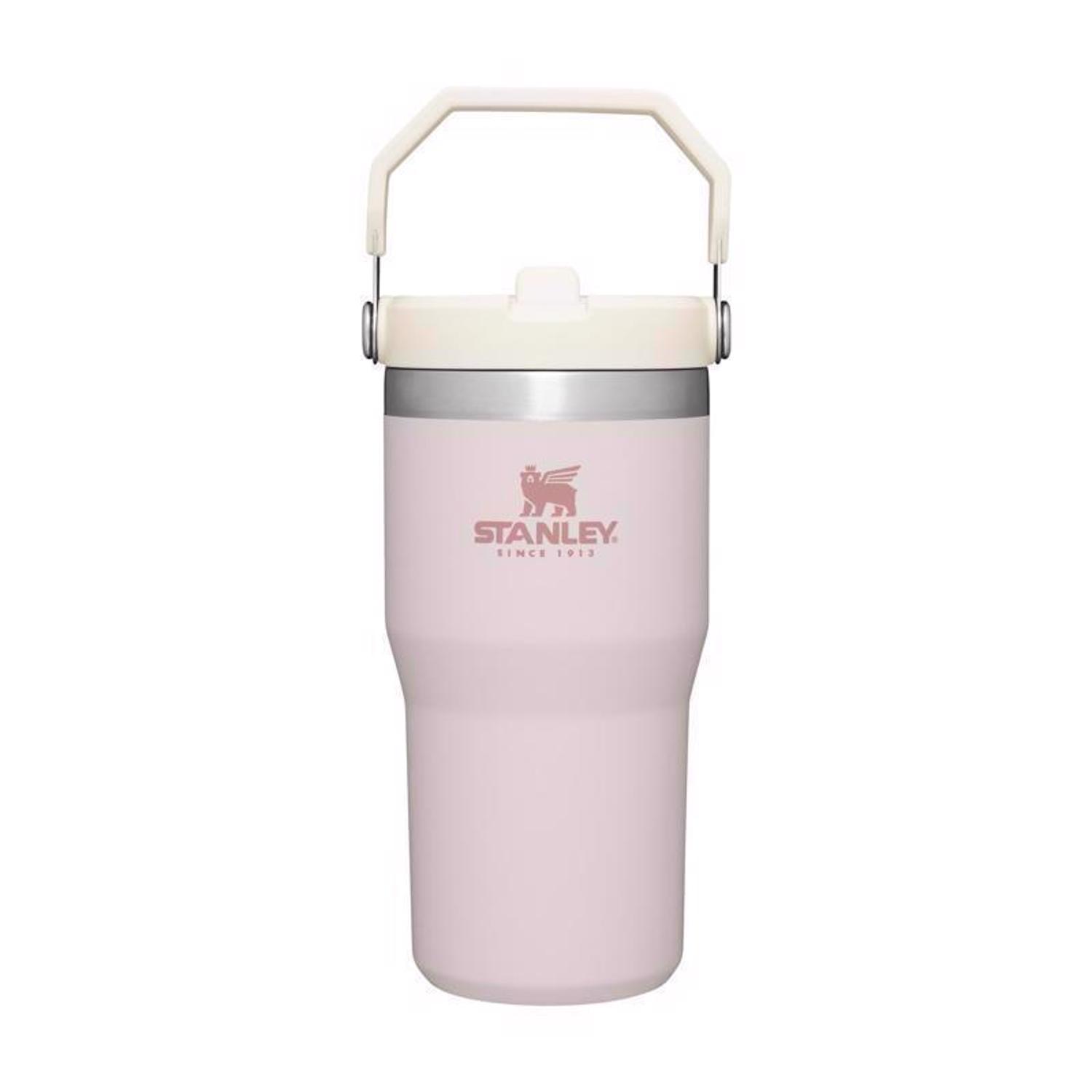 Stanley The IceFlow 20 oz Rose Quartz BPA Free Double-wall Vacuum Insulated Straw Tumbler