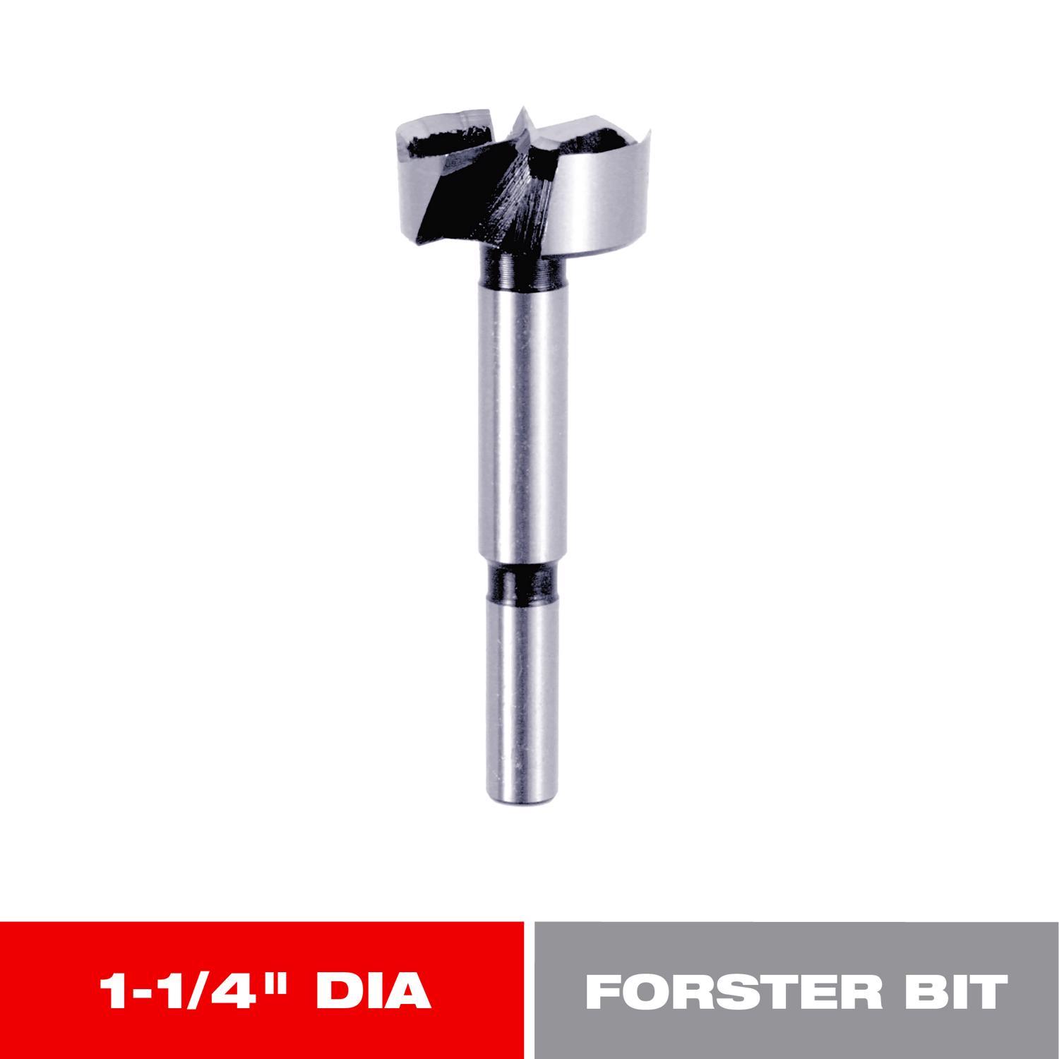 Diablo 1-1/4 in. X 3-1/2 in. L High Speed Steel Forstner Drill Bit Round Shank 1 pc