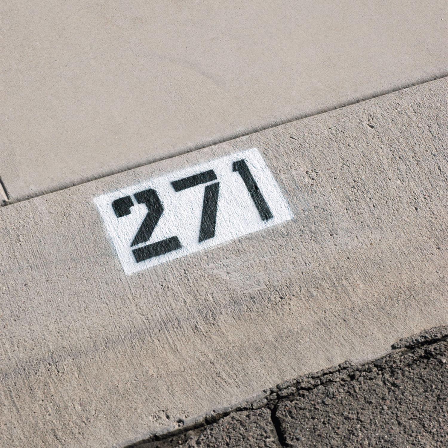 HILLMAN 4 in. Card Stock Letter and Number 4 Inch Stencil Set 36 pk