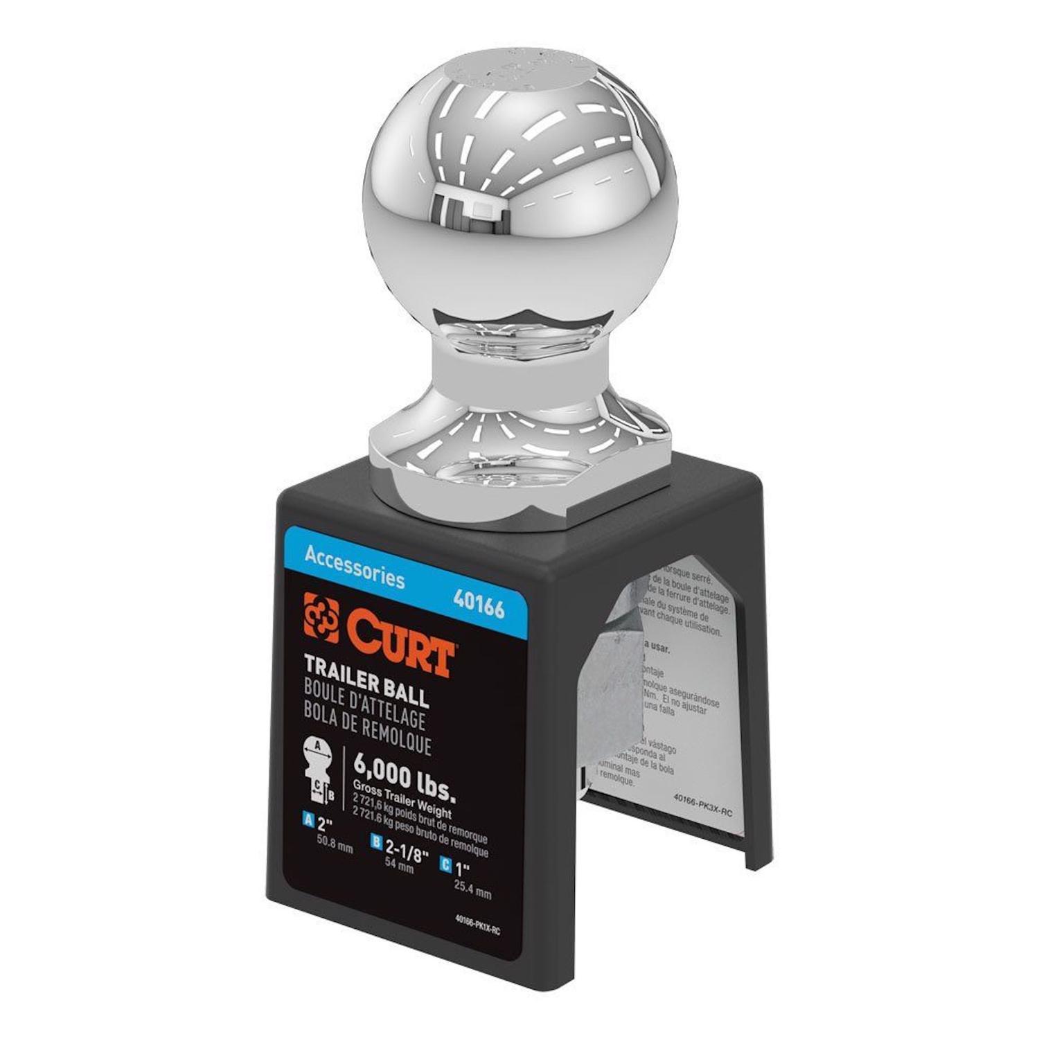 CURT 6000 lb. cap. 2 in. Hitch Ball