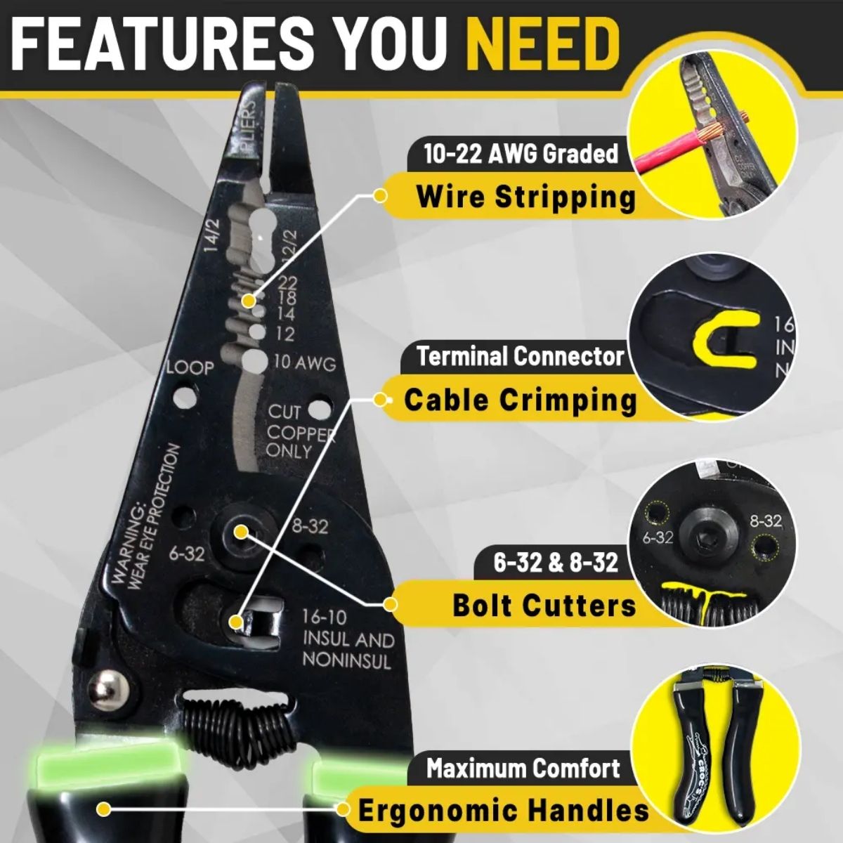Rack-A-Tiers Croc's Needle Nose Wire Strippers