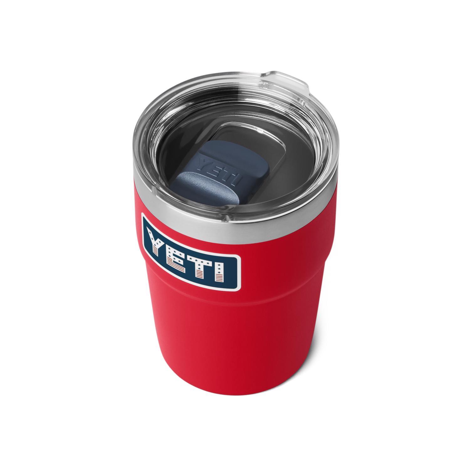 YETI Rambler 16 oz Rescue Red Patriotic BPA Free Stackable Tumbler with MagSlider Lid