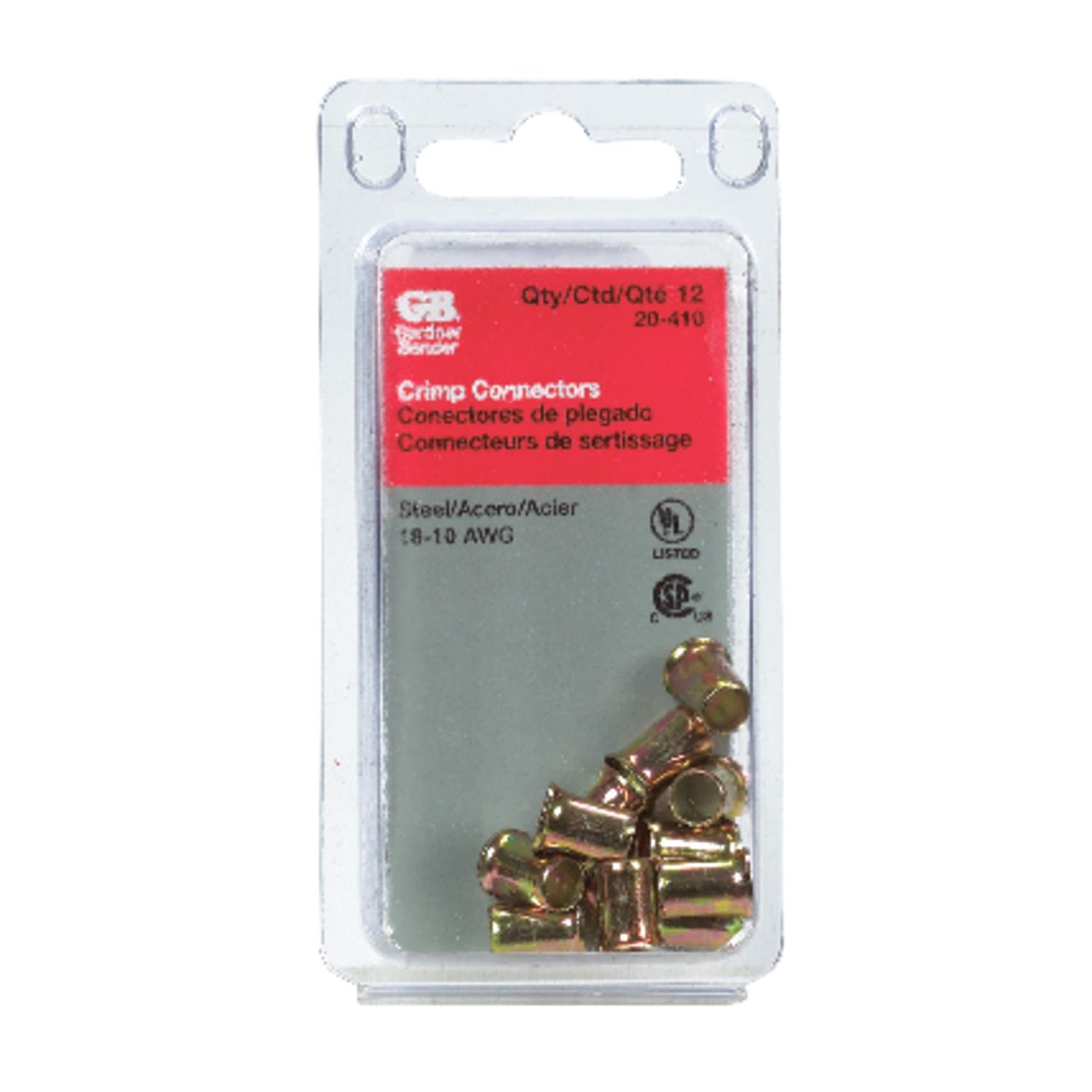 Gardner Bender 18-10 Ga. Insulated Wire Crimp Connectors Gold 12 pk