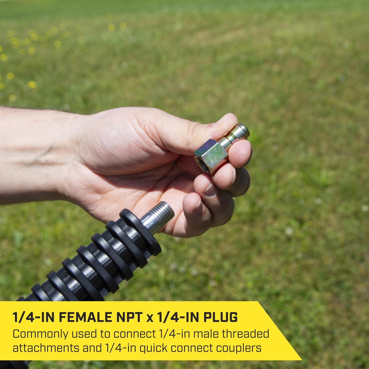 SurfaceMaxx 1/4-in Female NPT x 1/4-in Quick Connect Plug 5500 psi
