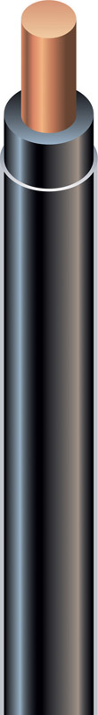 Southwire 500 ft. 12/1 THHN Solid Wire Black - Sold by the foot