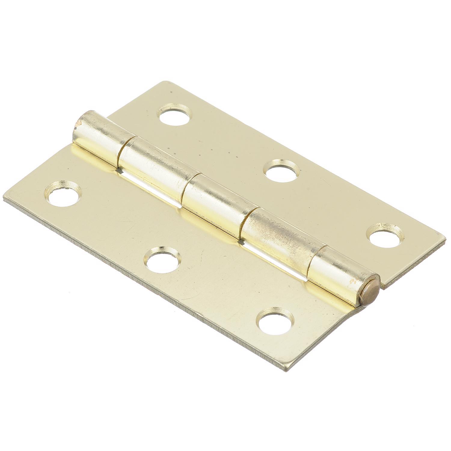 Ace 2 in. W X 3 in. L Bright Brass Brass Narrow Hinge 2 pk