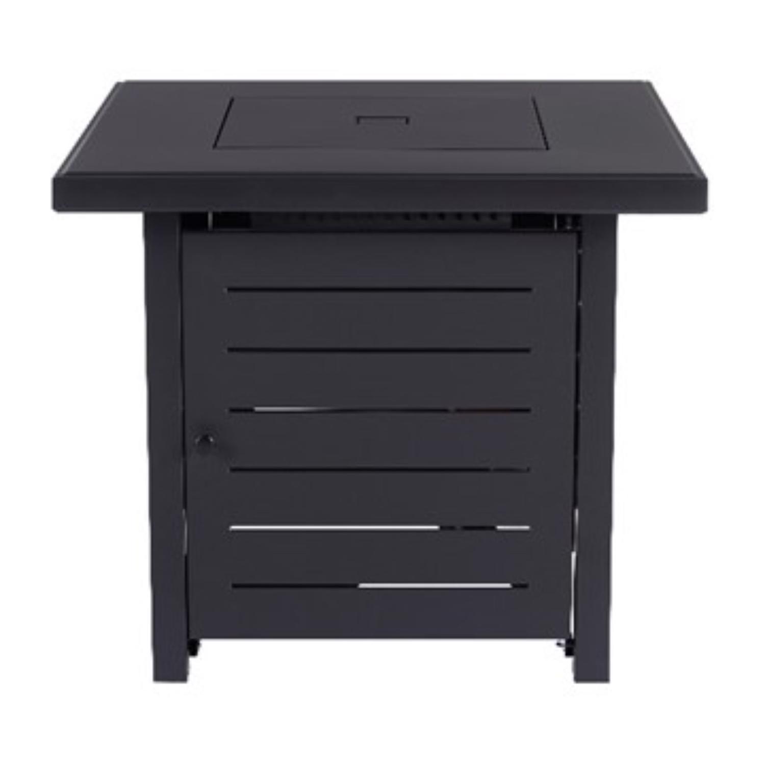 Living Accents 28 in. W Steel Square Propane Fire Pit