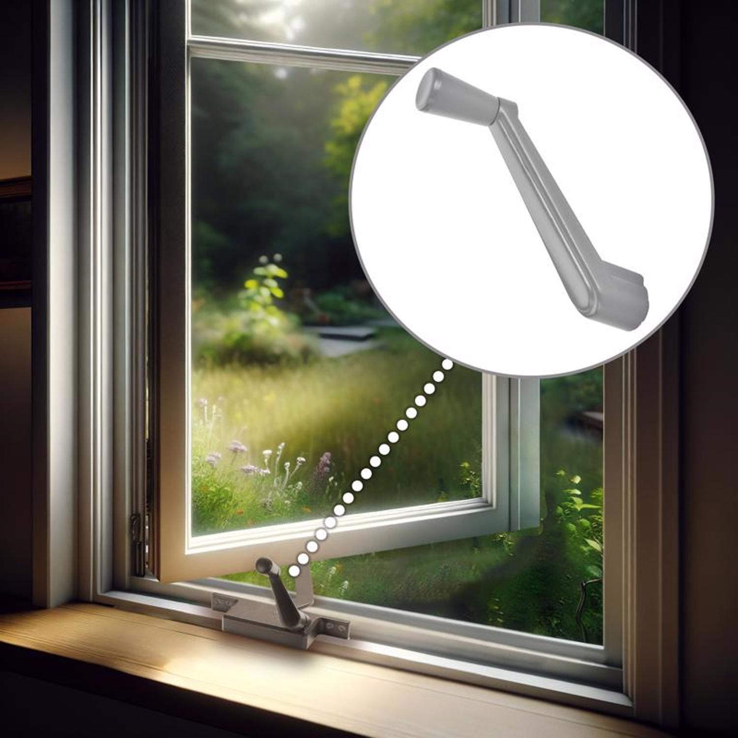Ace Gray Zinc Awning/Louver Crank Handle For Universal