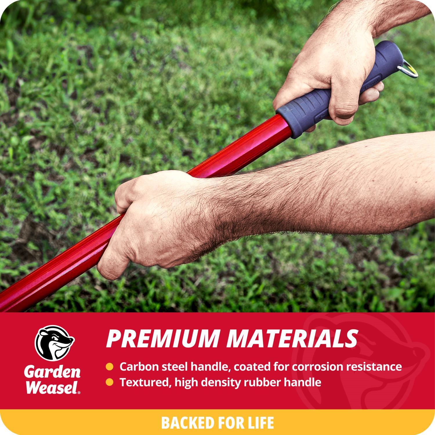 Garden Weasel Medium 47.5 in. Steel Nut Gatherer Steel Handle