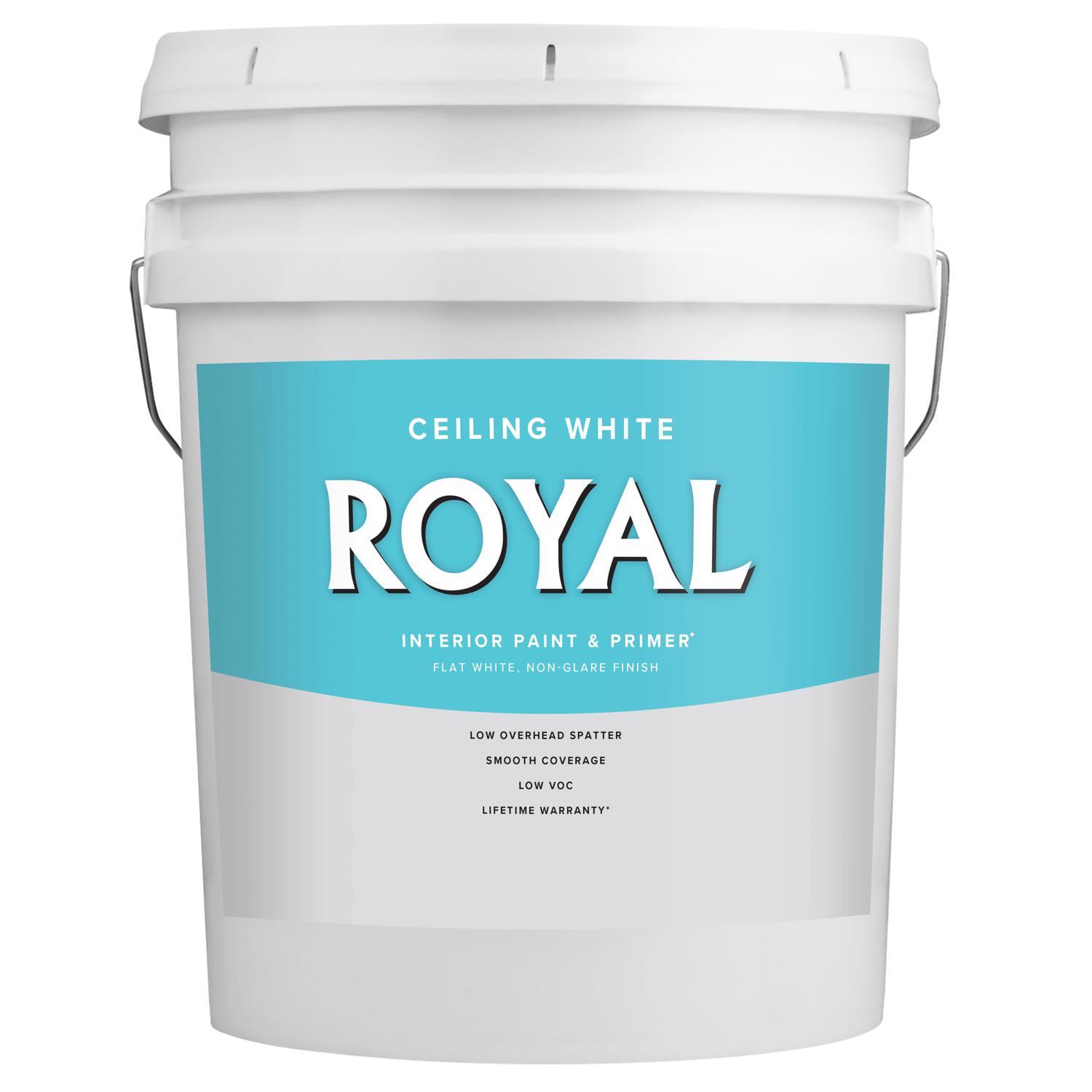Royal Flat Ceiling White Paint Interior 5 gal