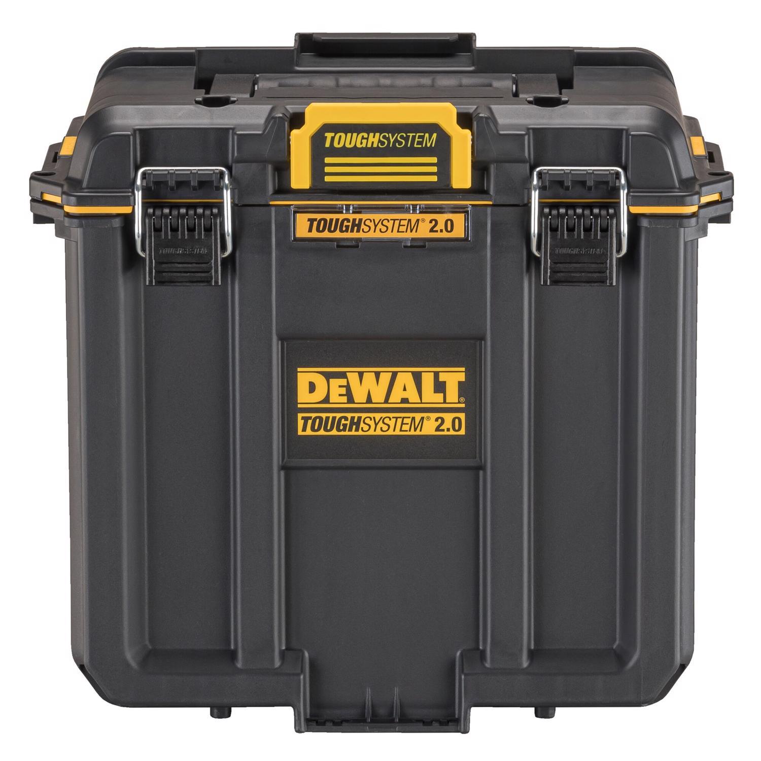 DEWALT ToughSystem 2.0 15.3 in. Deep Half Tool Box Black/Yellow