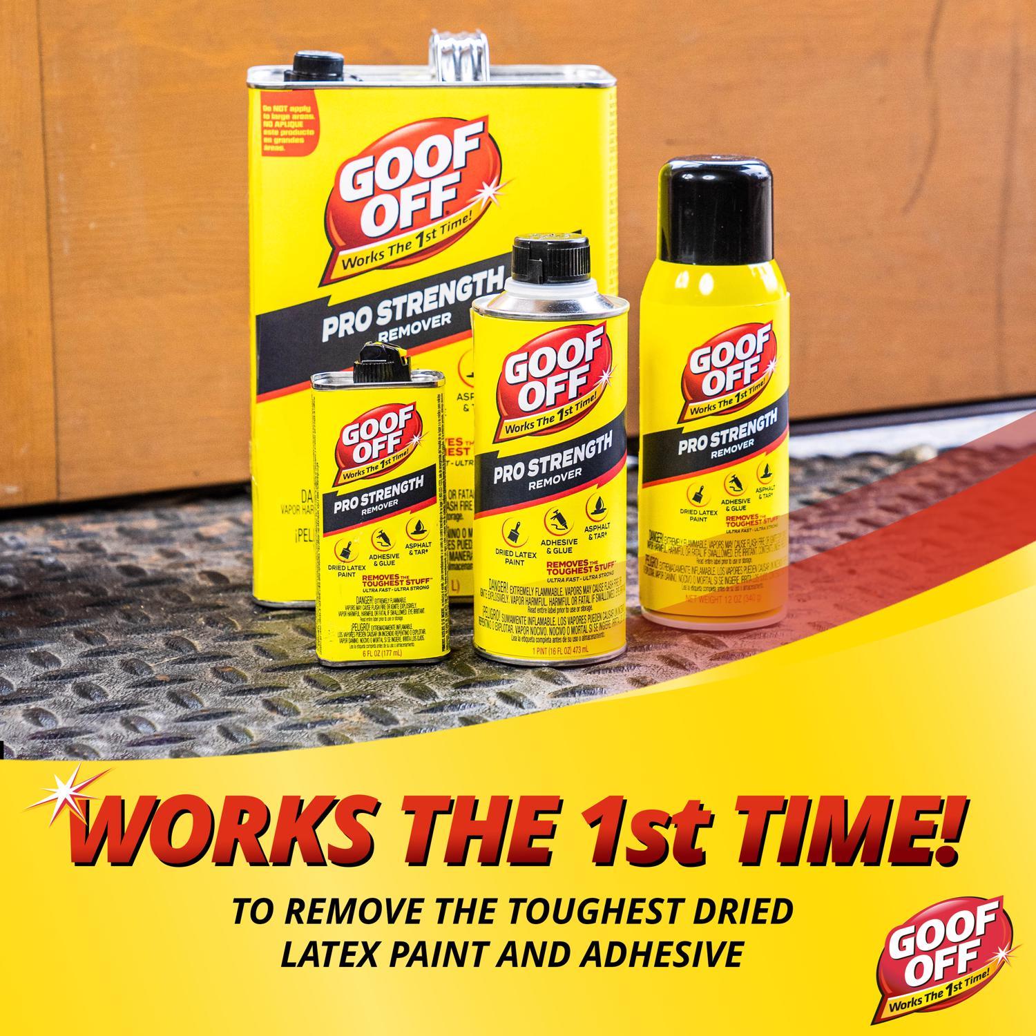 Goof Off Pro Strength Paint Remover 12 oz