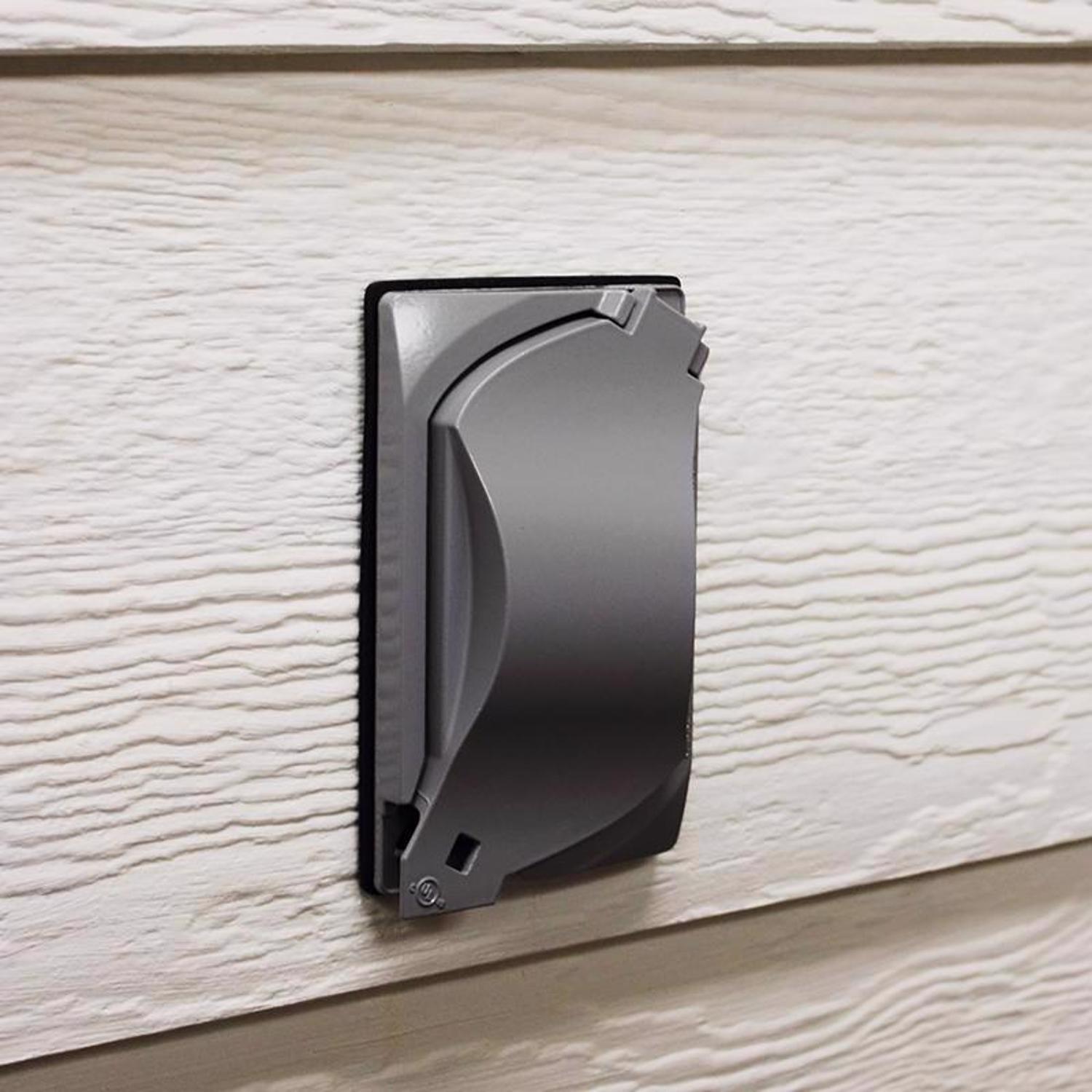 Sigma Engineered Solutions Rectangle Metal 1 gang 4.57 in. H X 2.81 in. W Universal Cover