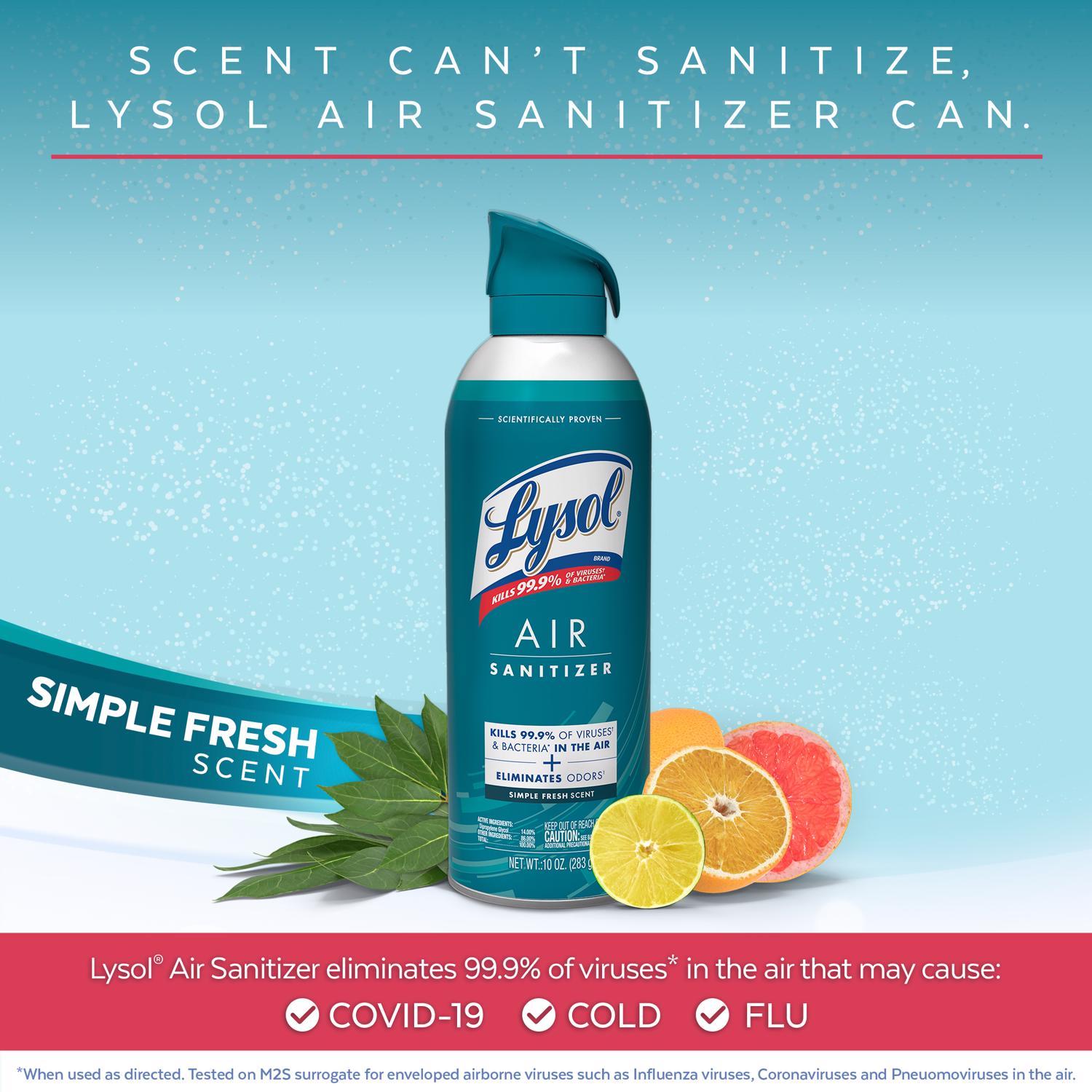 Lysol Fresh Scent Air Sanitizer 10 oz 1 pk