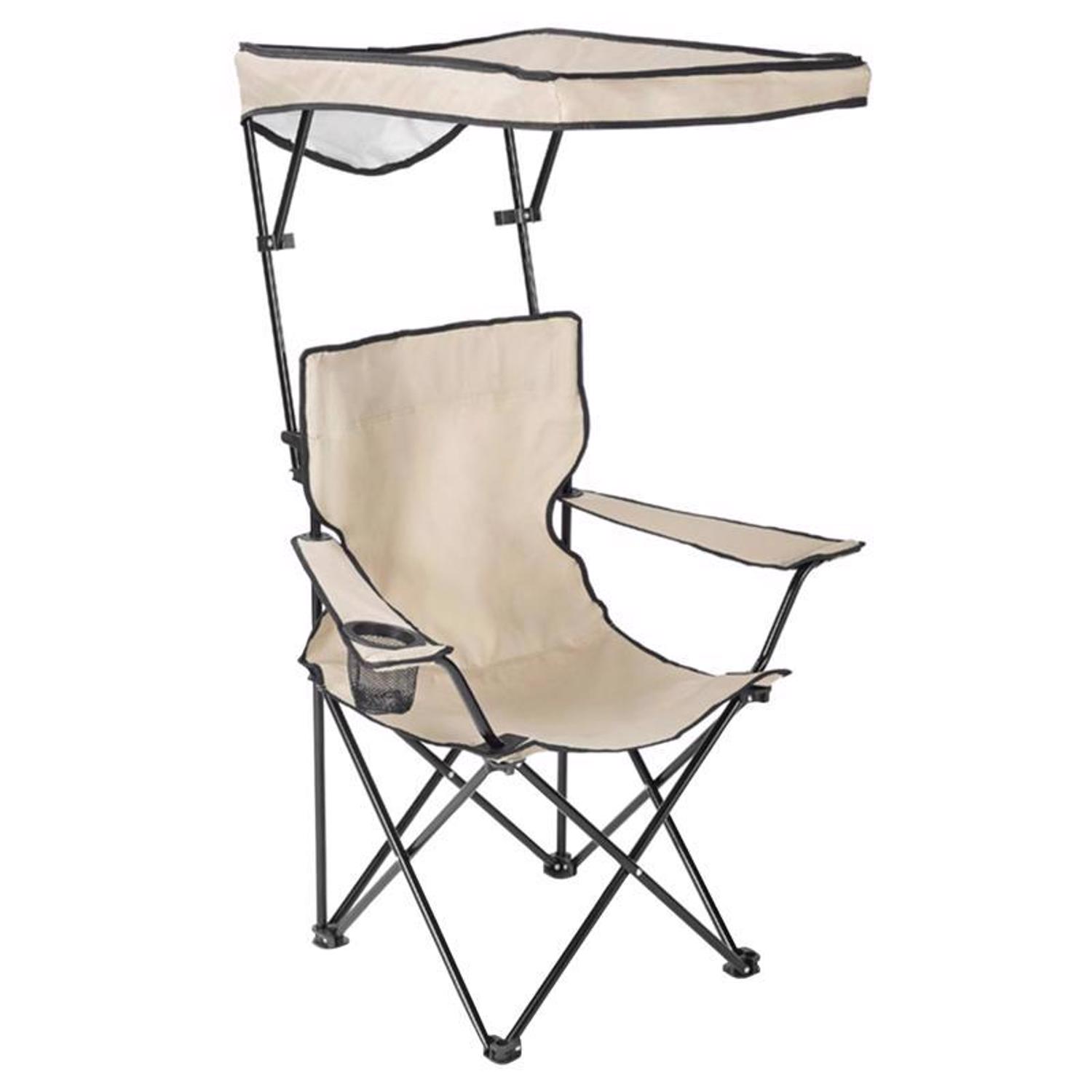 QuikShade Taupe Canopy Folding Quad Chair | Stine Home + Yard : The ...