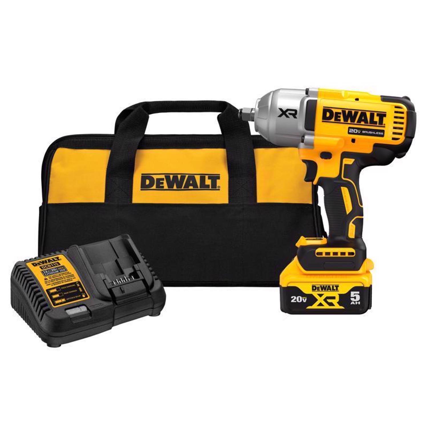 DeWalt 20V MAX XR 1/2 in. Cordless Brushless Impact Wrench w/Hog Ring