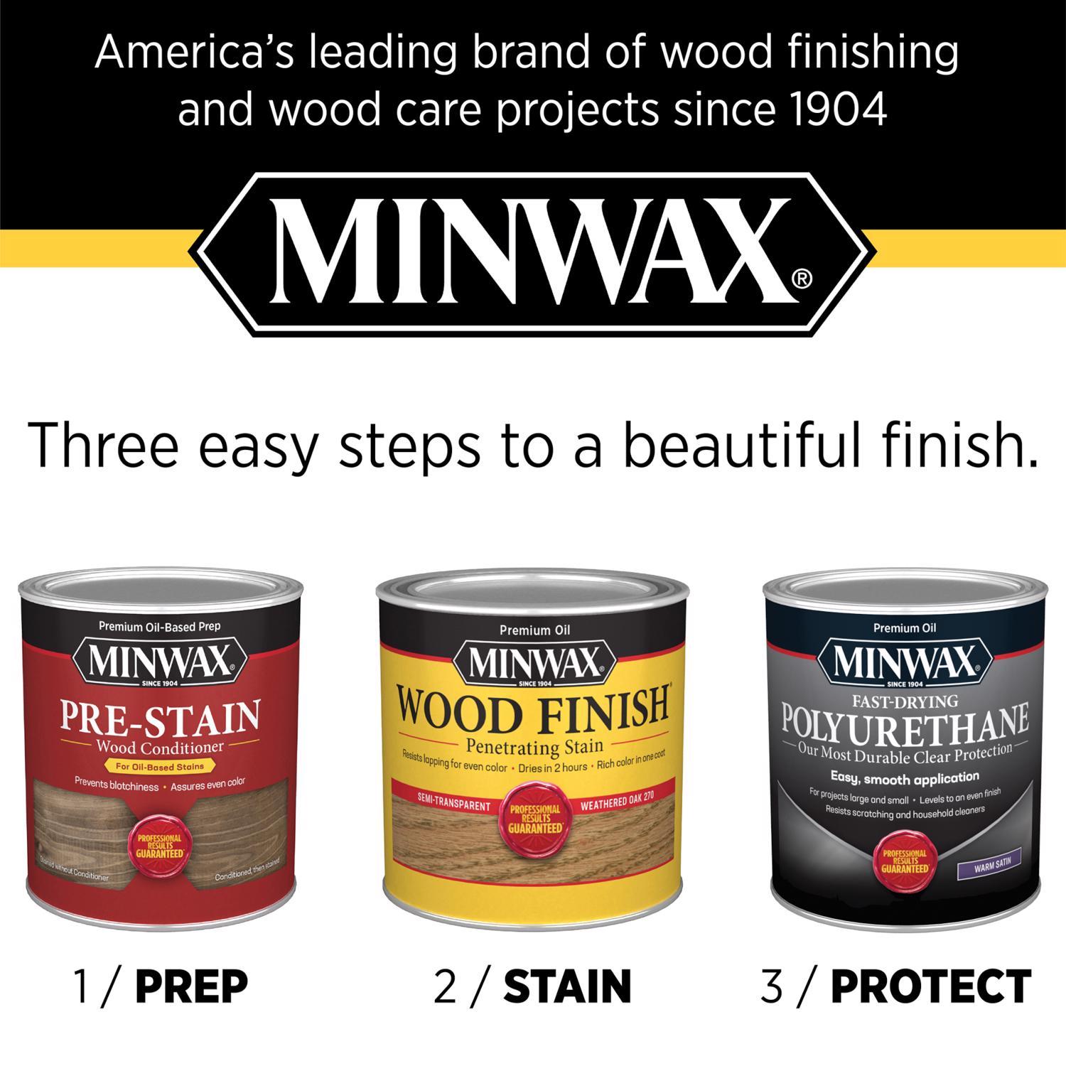 Minwax Wood Finish Semi-Transparent Jacobean Oil-Based Penetrating Wood Stain 1/2 pt