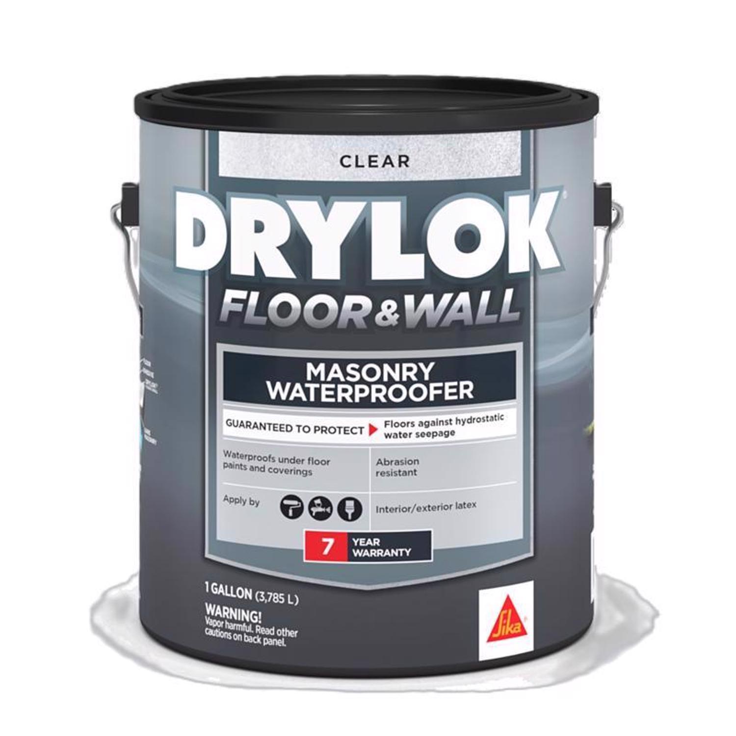 Drylok High-Gloss Clear Latex Masonry Waterproof Sealer 1 gal