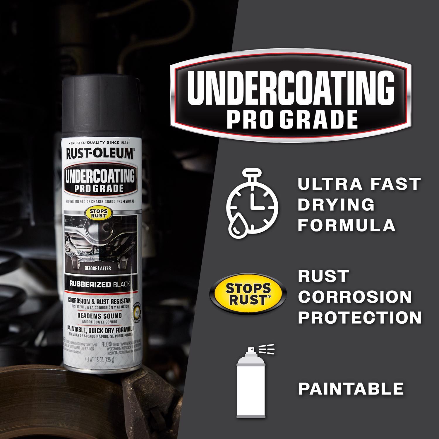 Rust-Oleum Automotive Flat/Matte Black Professional Grade Undercoating 15 oz