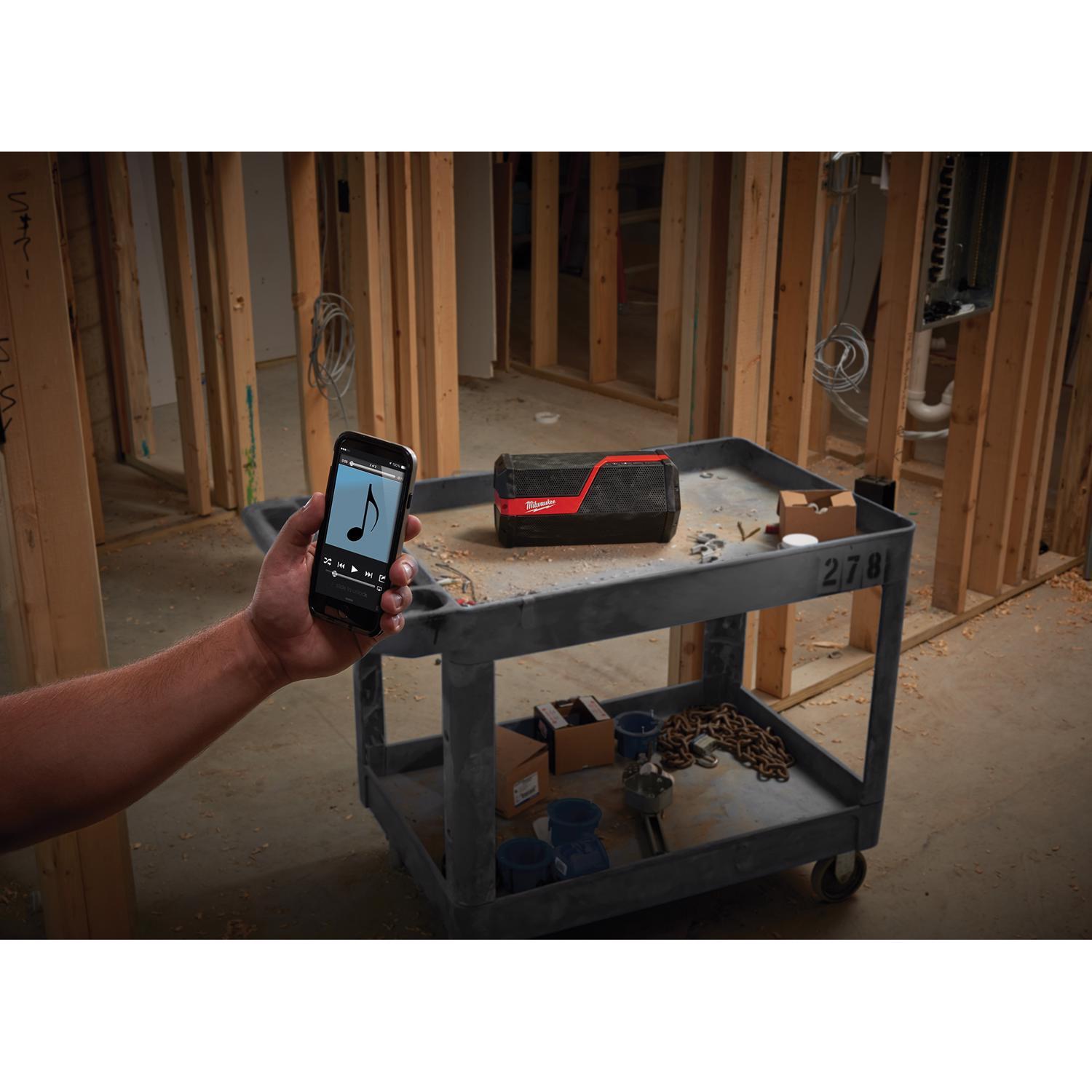 Milwaukee M18/M12 Wireless Bluetooth Weather Resistant Jobsite Speaker