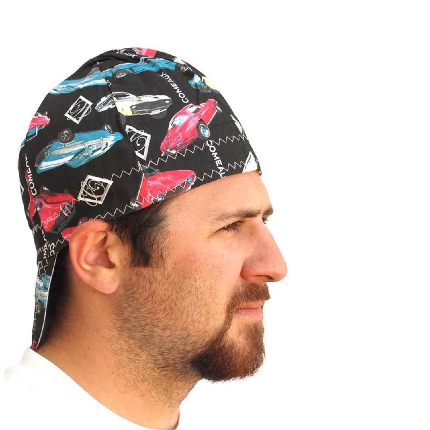 Forney 7.75 in. H X 7.75 in. W Cotton Welding Cap Multicolored 1 pc