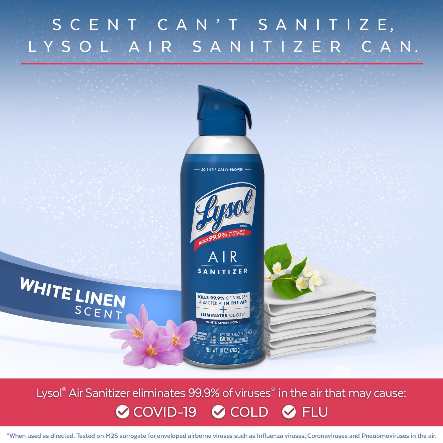 Lysol White Linen Scent Air Sanitizer 10 oz 1 pk