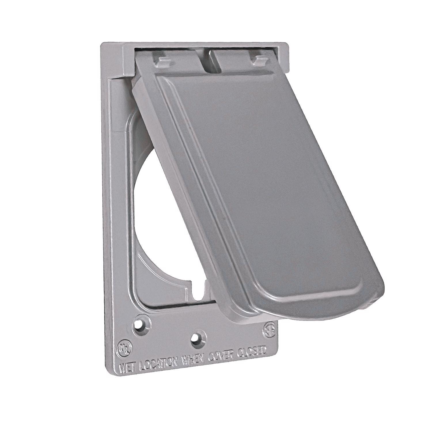 Sigma Engineered Solutions Rectangle Die-Cast Metal 1 gang 4.57 in. H X 2.83 in. W 30/50 Amp Recepta